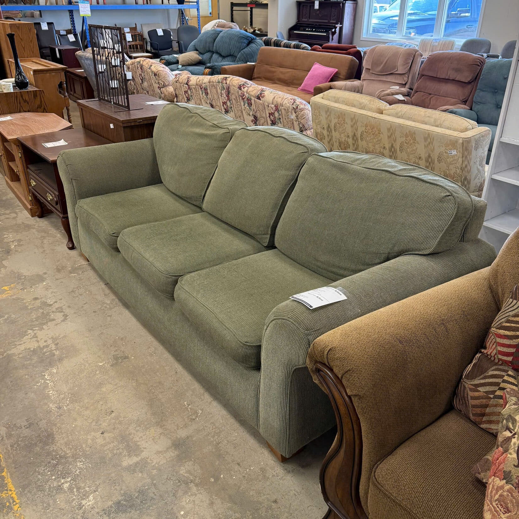 Lazboy Green Couch