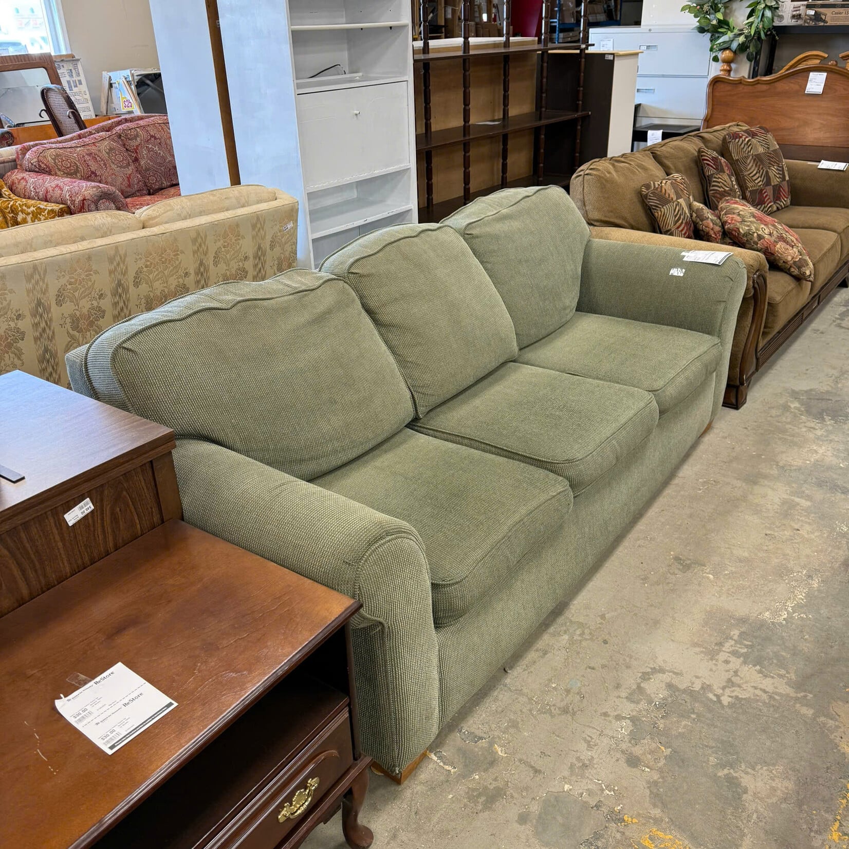 Lazboy Green Couch