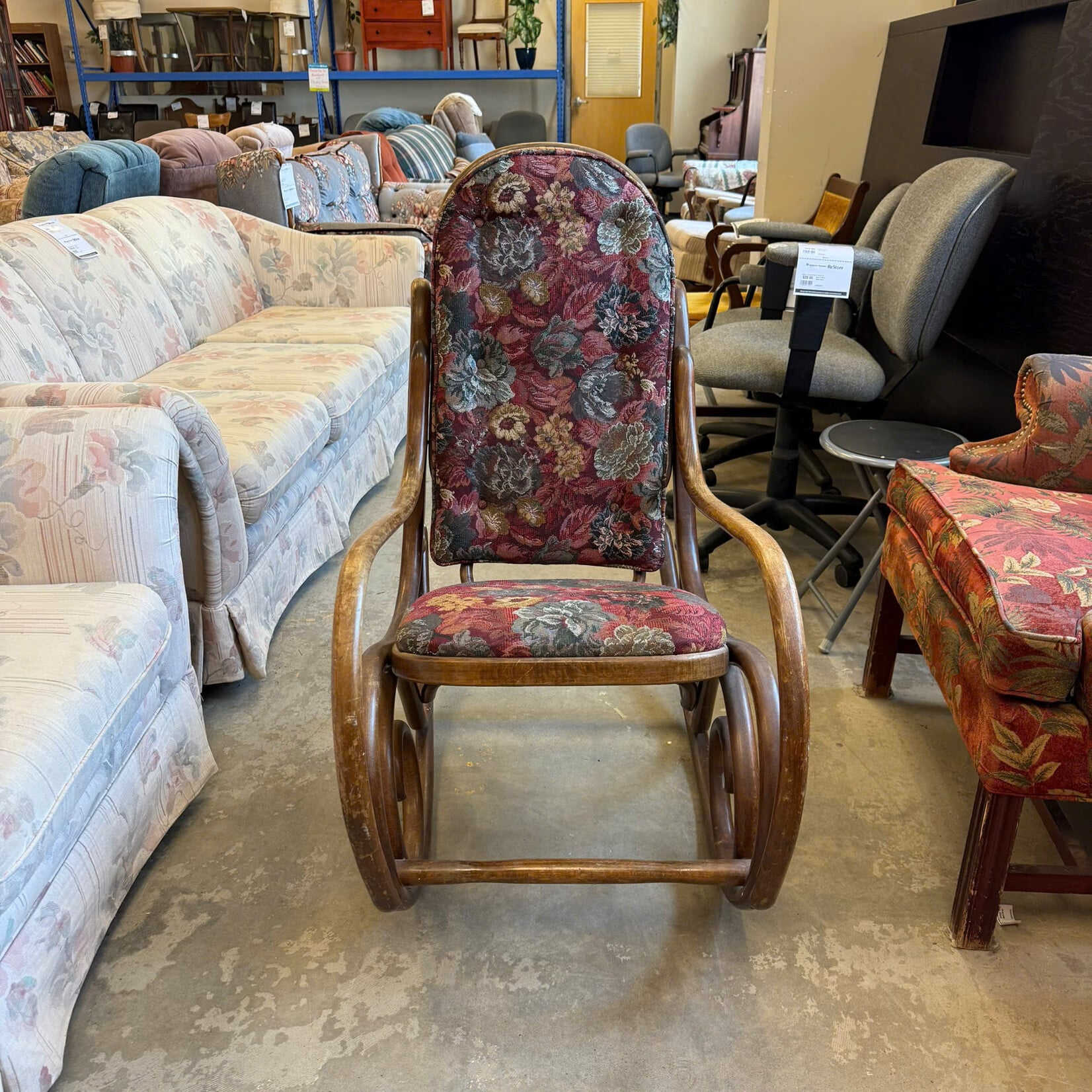 Vintage Style Bentwood Rocking Chair