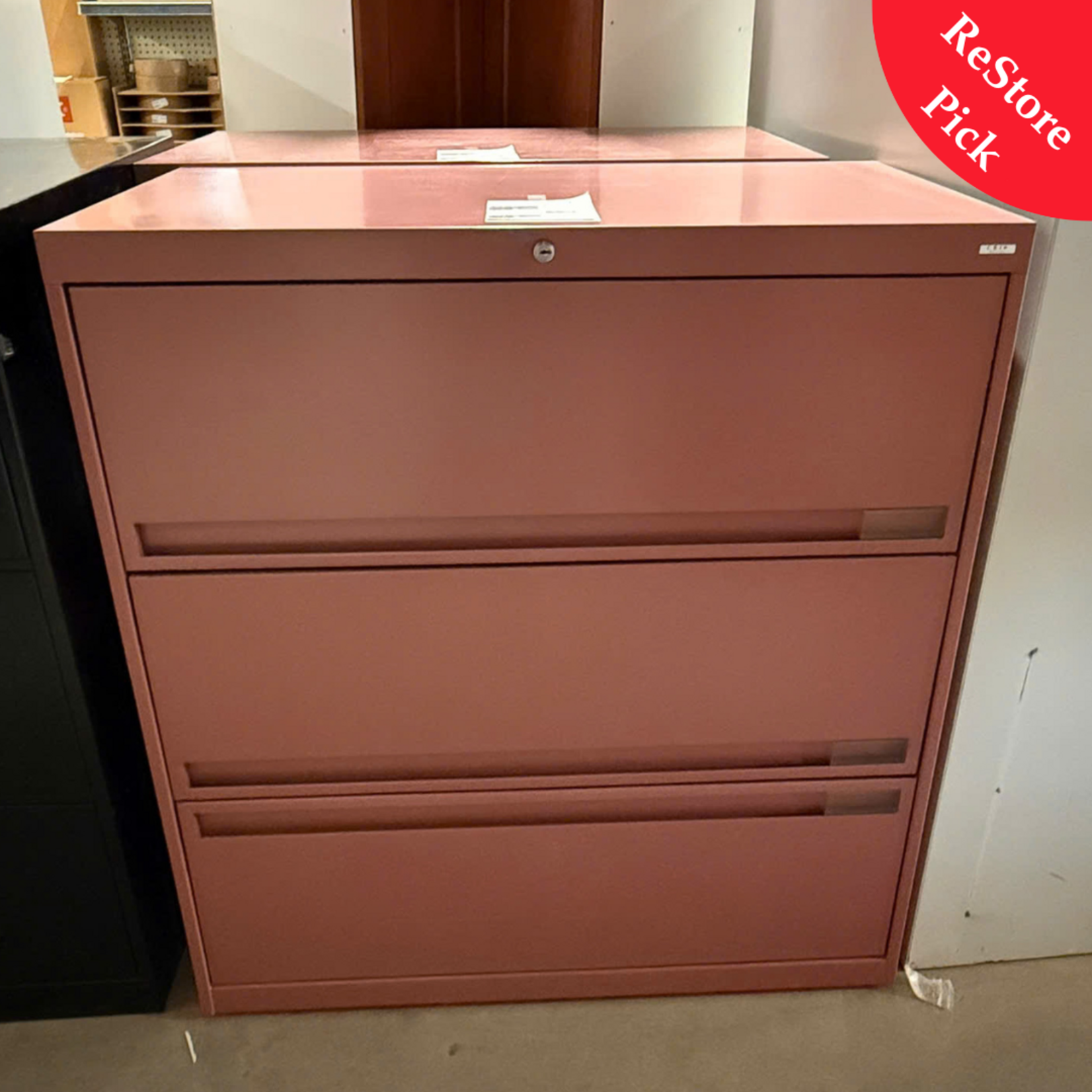 Pink Filing Cabinet-with Keys