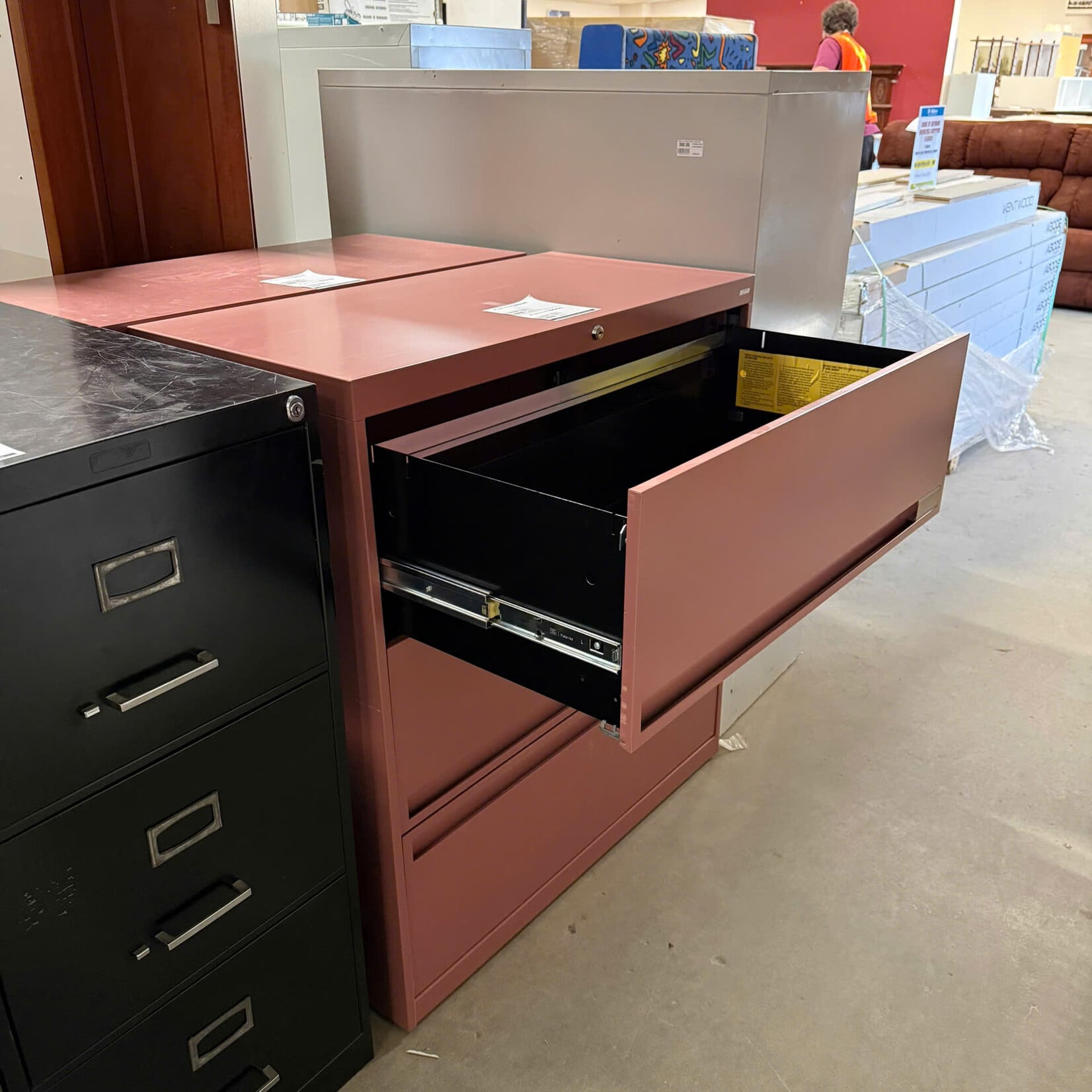 Pink Filing Cabinet-with Keys