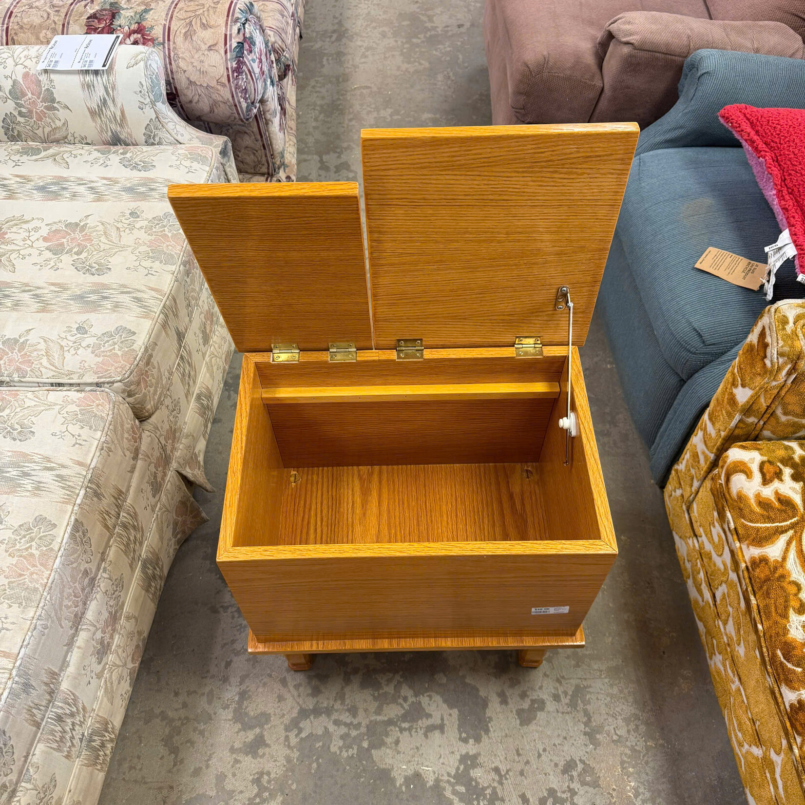 Wooden Storage End Table