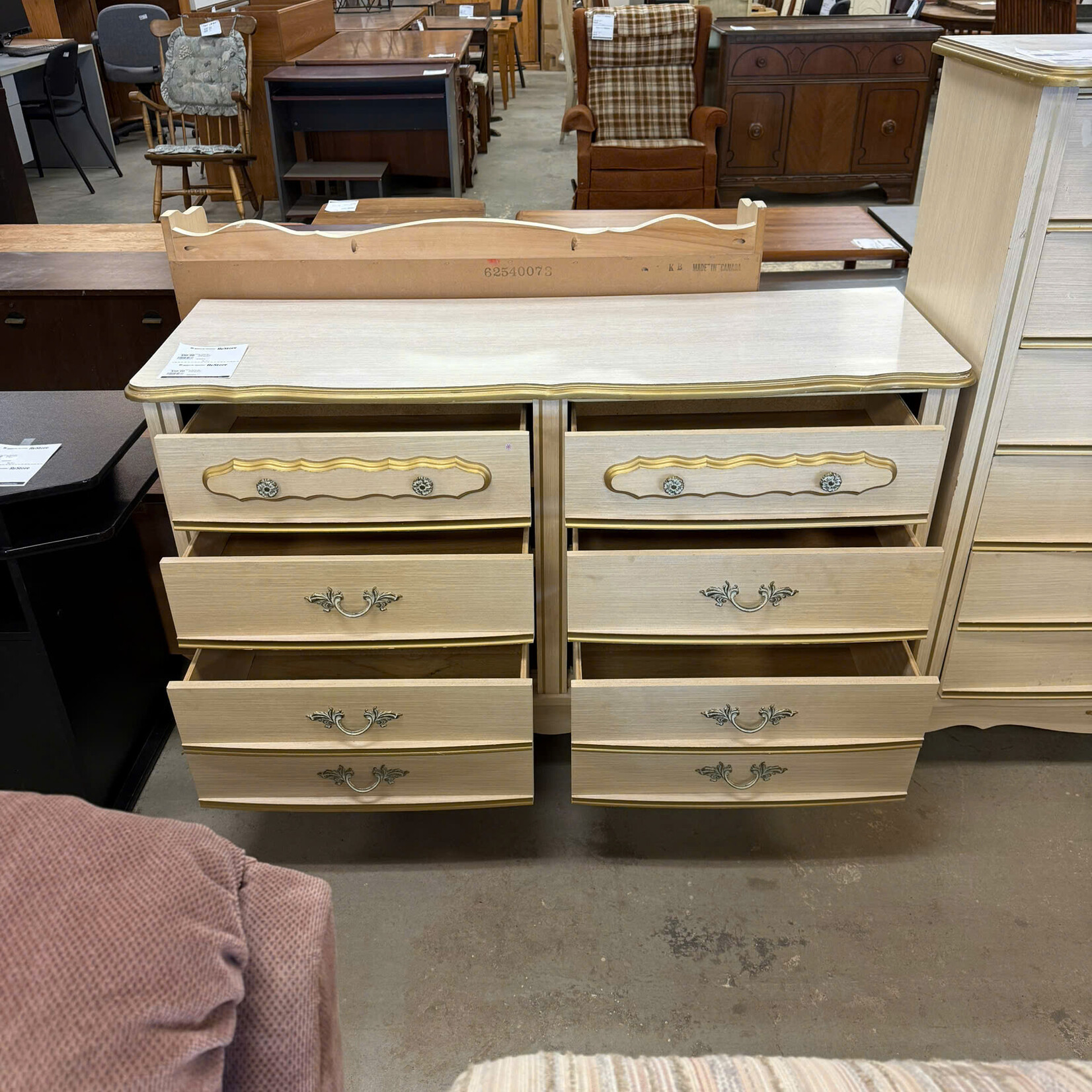 Beige & Gold Long Dresser