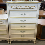 Beige & Gold Upright Dresser