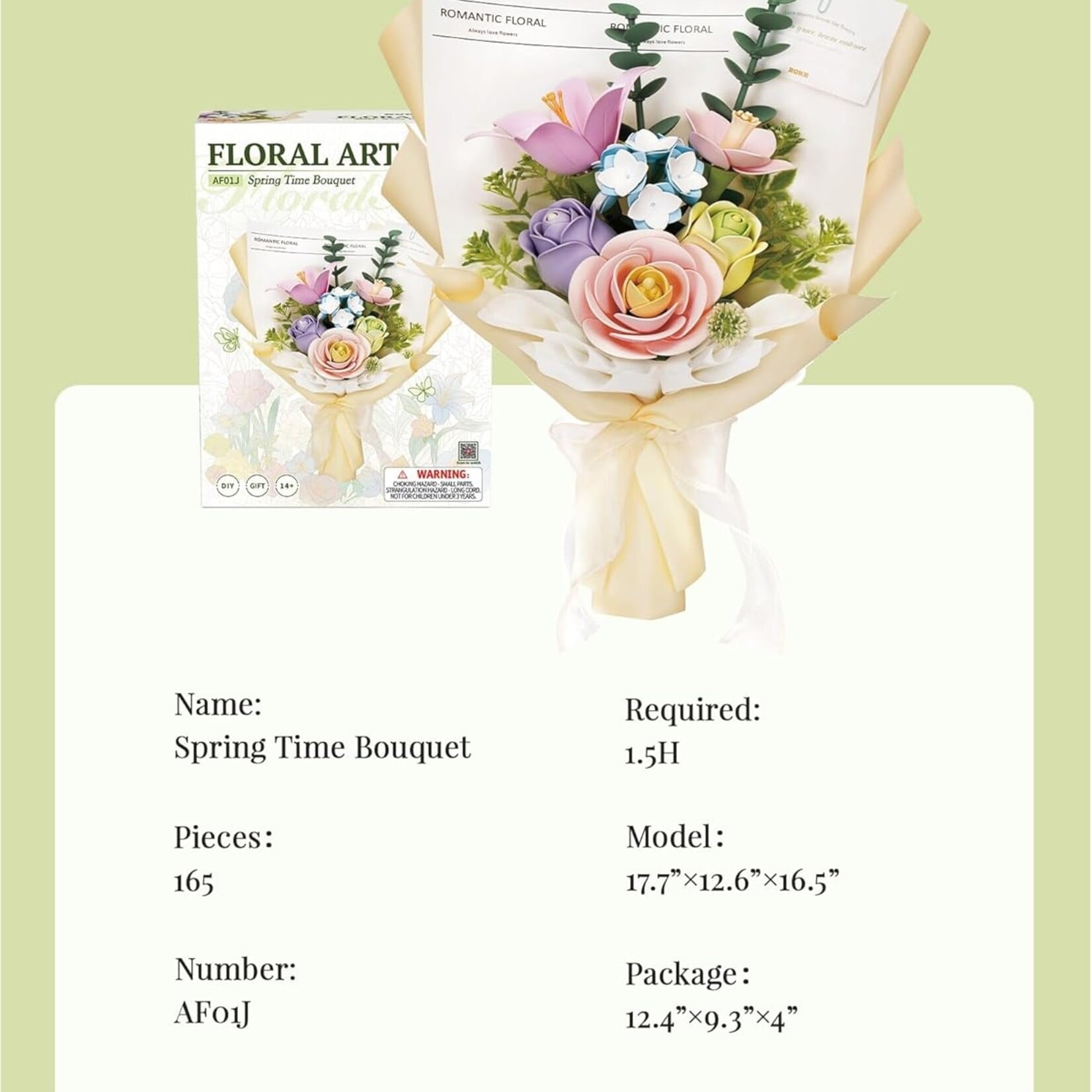 3D Bouquet Flower Building Set