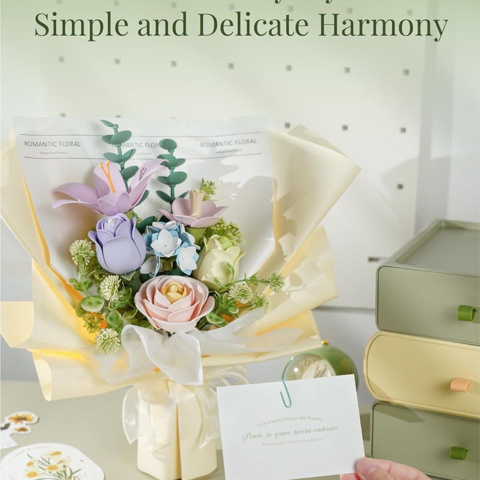 3D Bouquet Flower Building Set
