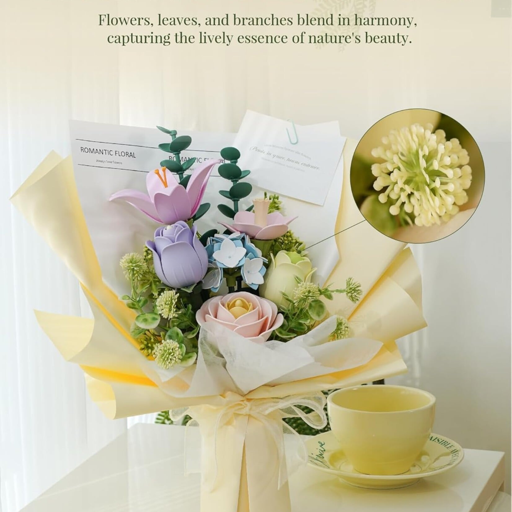 3D Bouquet Flower Building Set