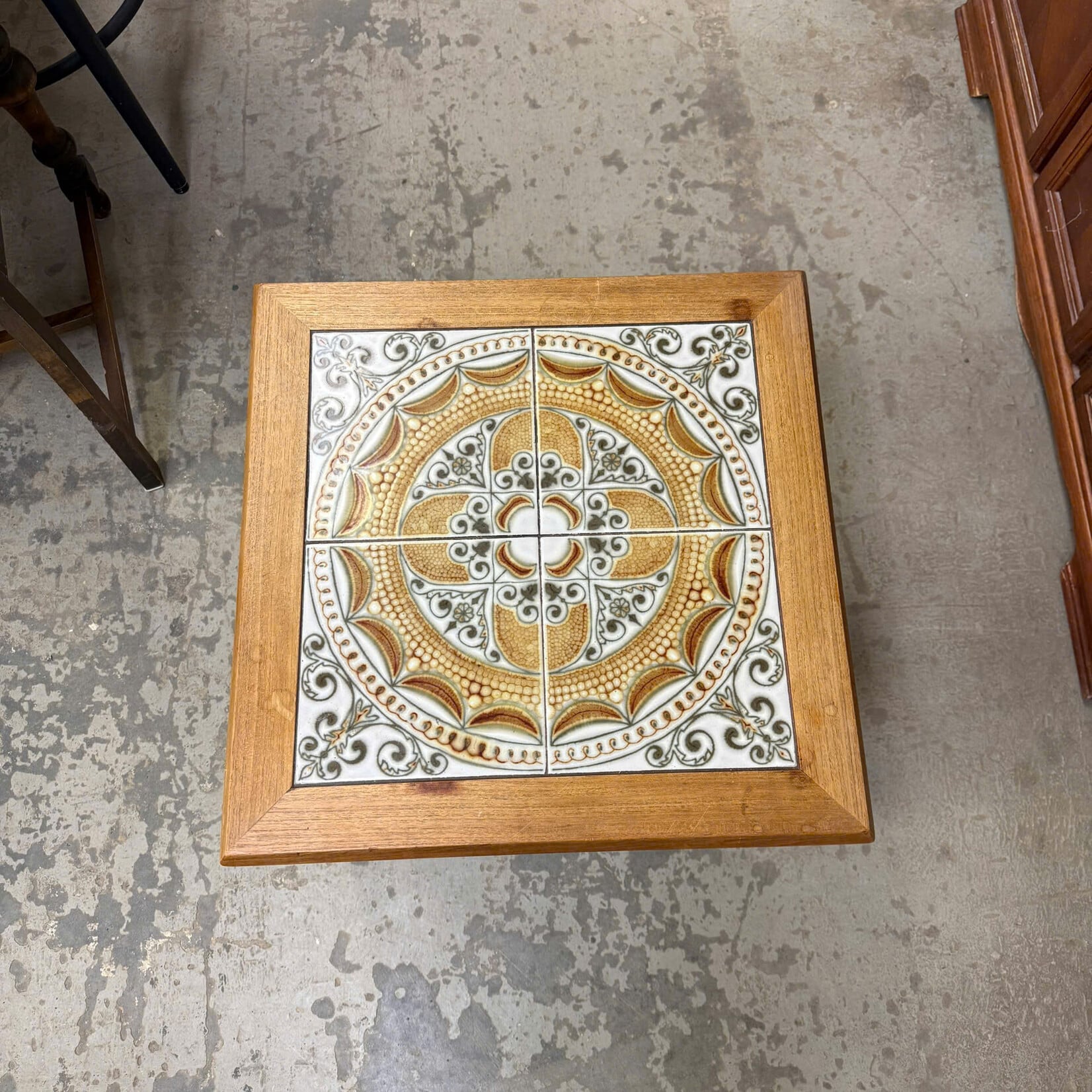 Decorative Tile Top End Table