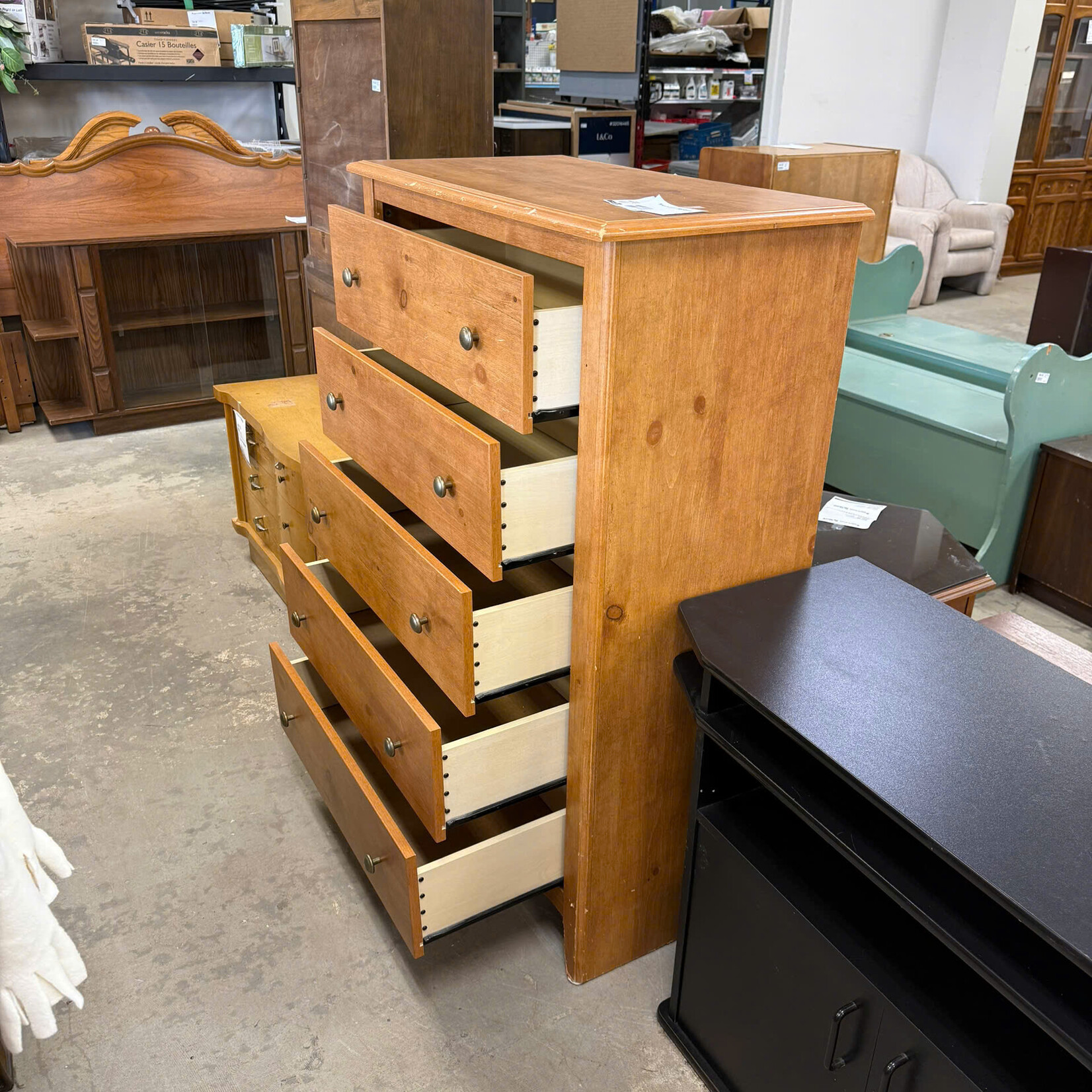 5 Drawer Upright Dresser