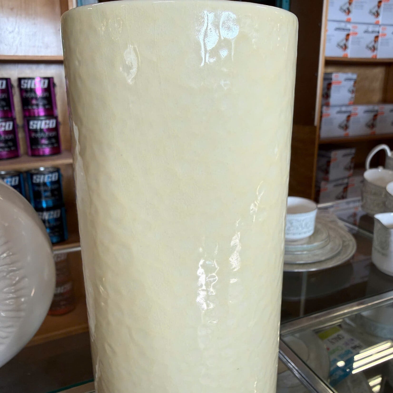 Tall Yellow Vase