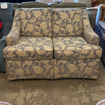 Blue/White Floral Rocking Loveseat
