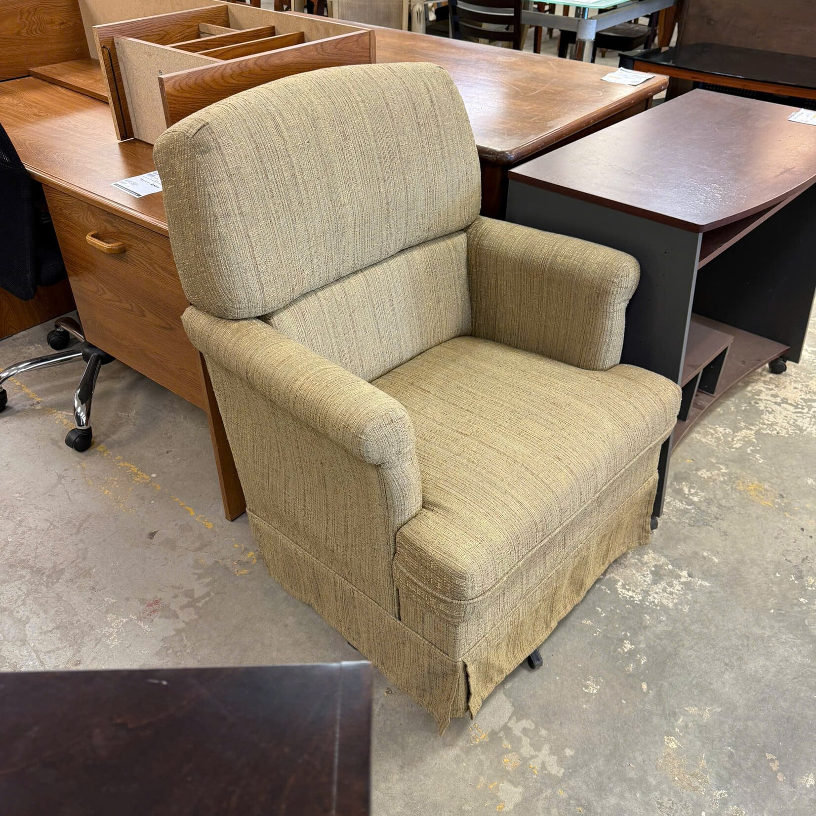 Upholstered Swivel Rocker Chair