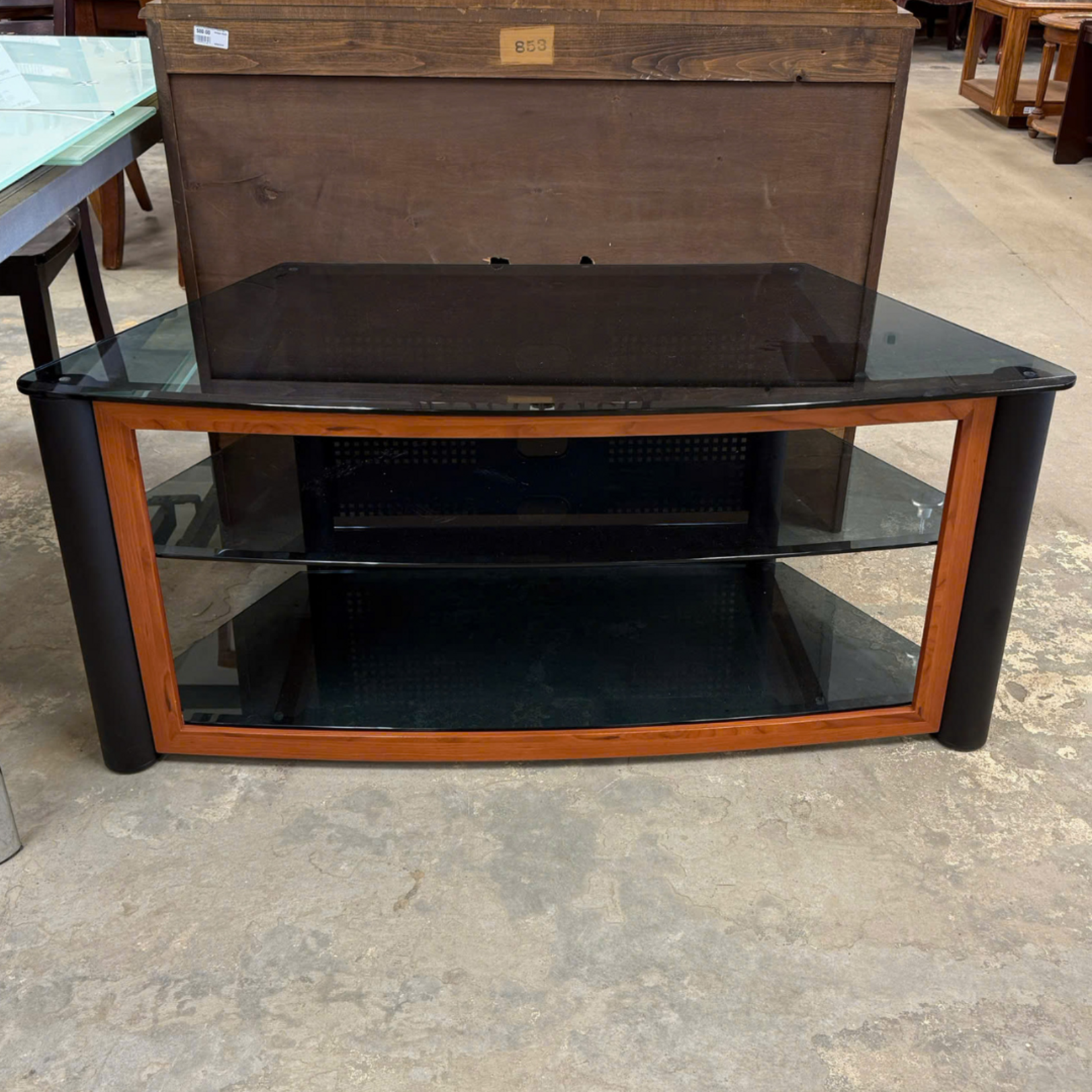 3 Tier Glass TV Stand