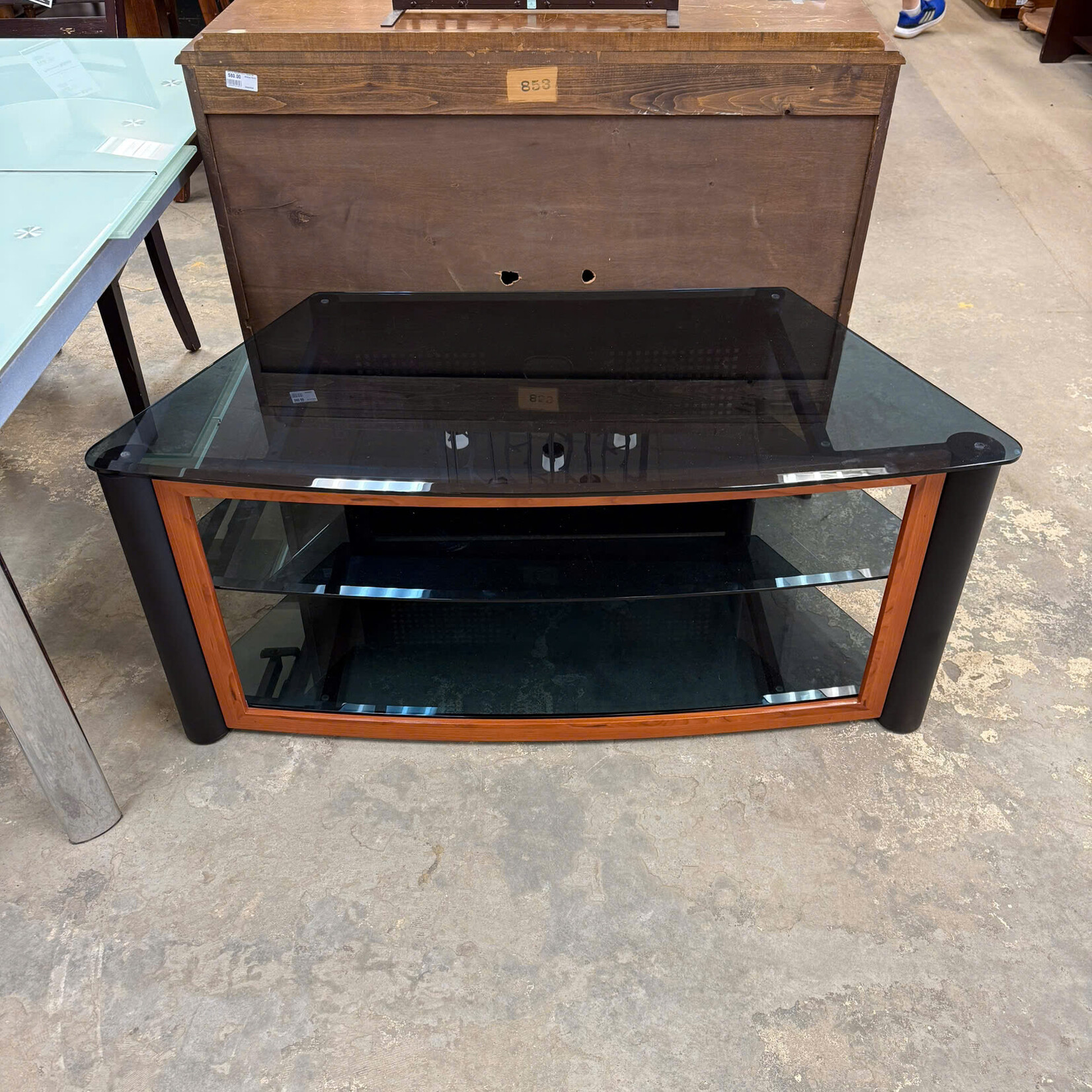 3 Tier Glass TV Stand