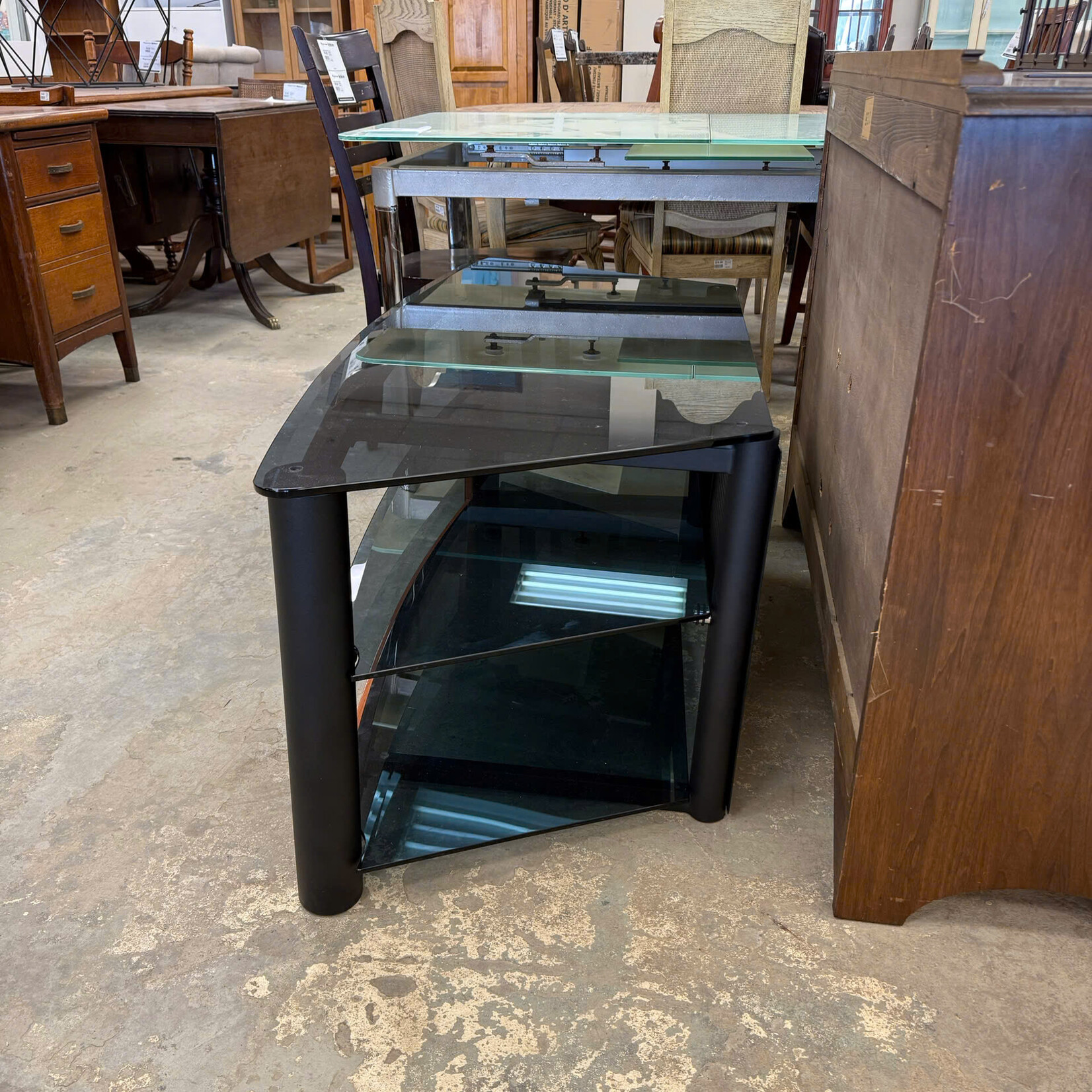 3 Tier Glass TV Stand