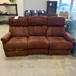 Burgundy Double Recliner Couch
