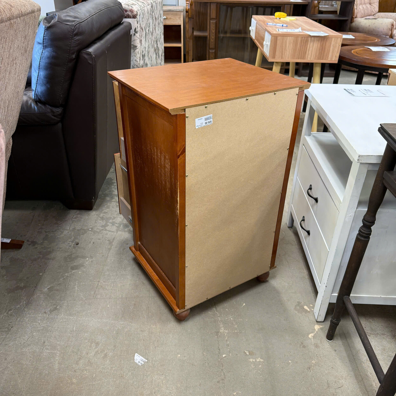 Wooden 2 Drawer Night Stand