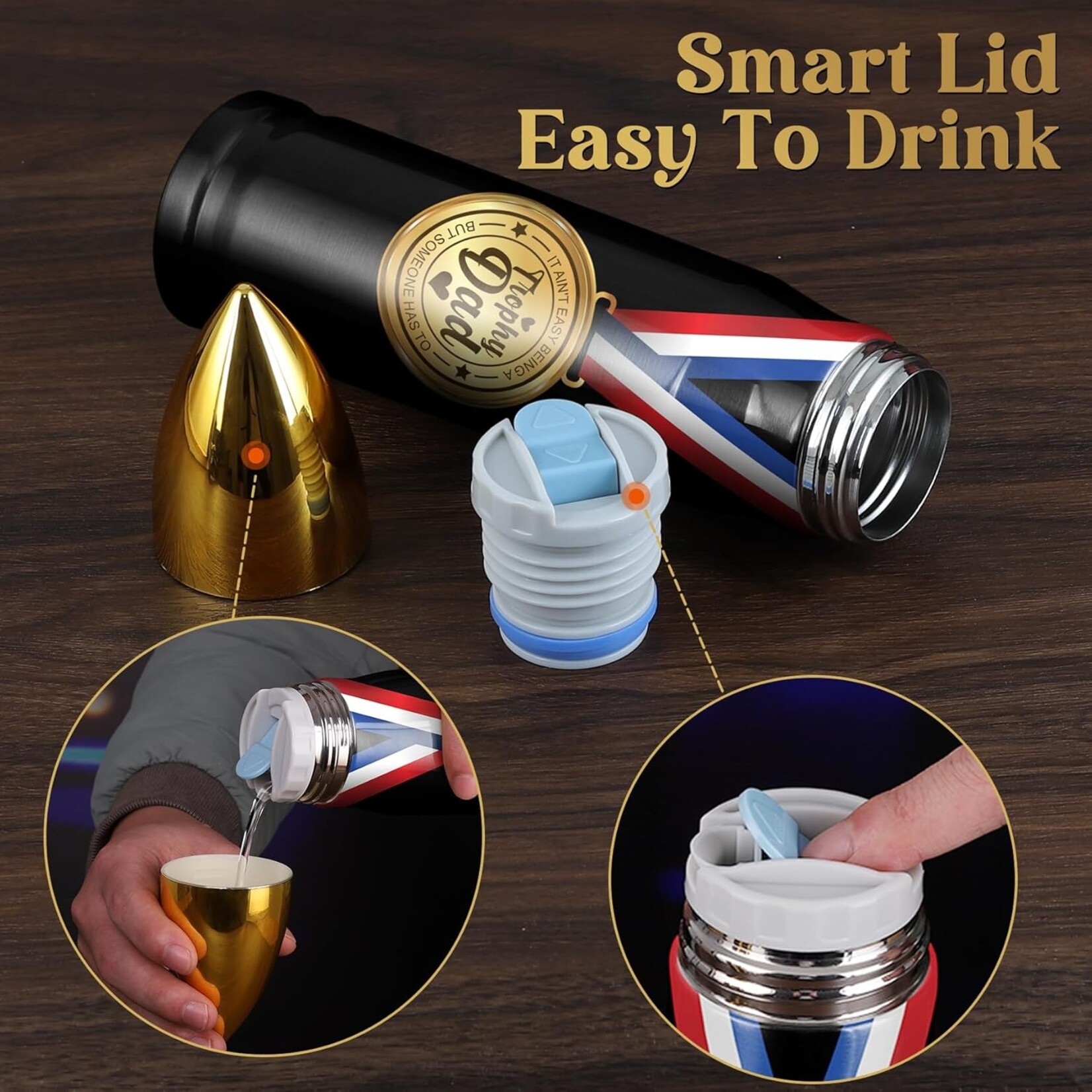 Trophy Dad Tumbler 17oz