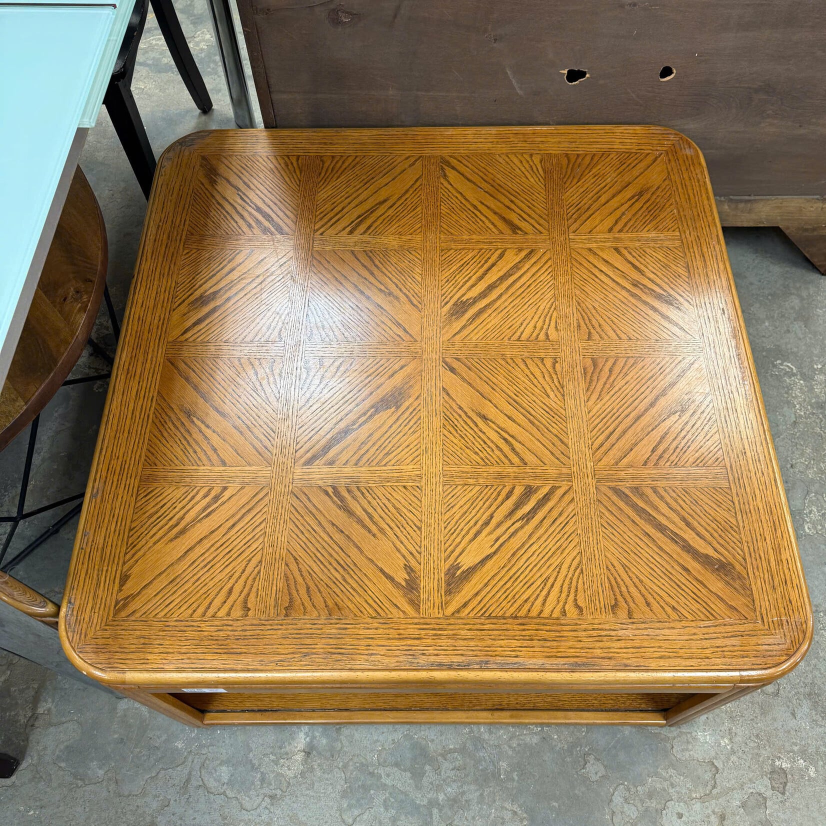 Square Coffee Table On Wheels