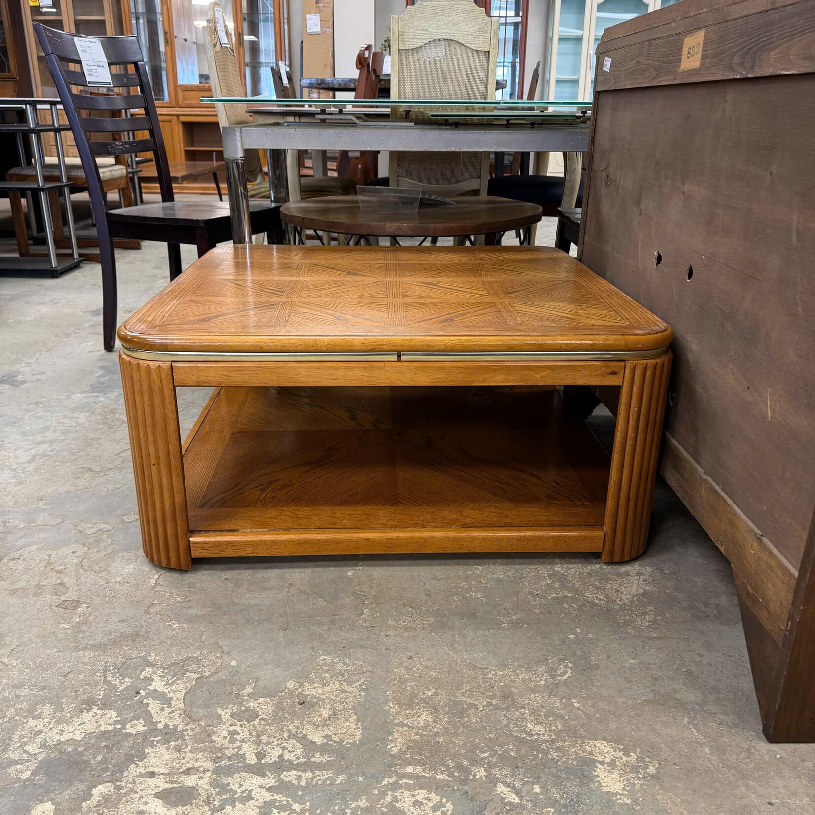 Square Coffee Table On Wheels
