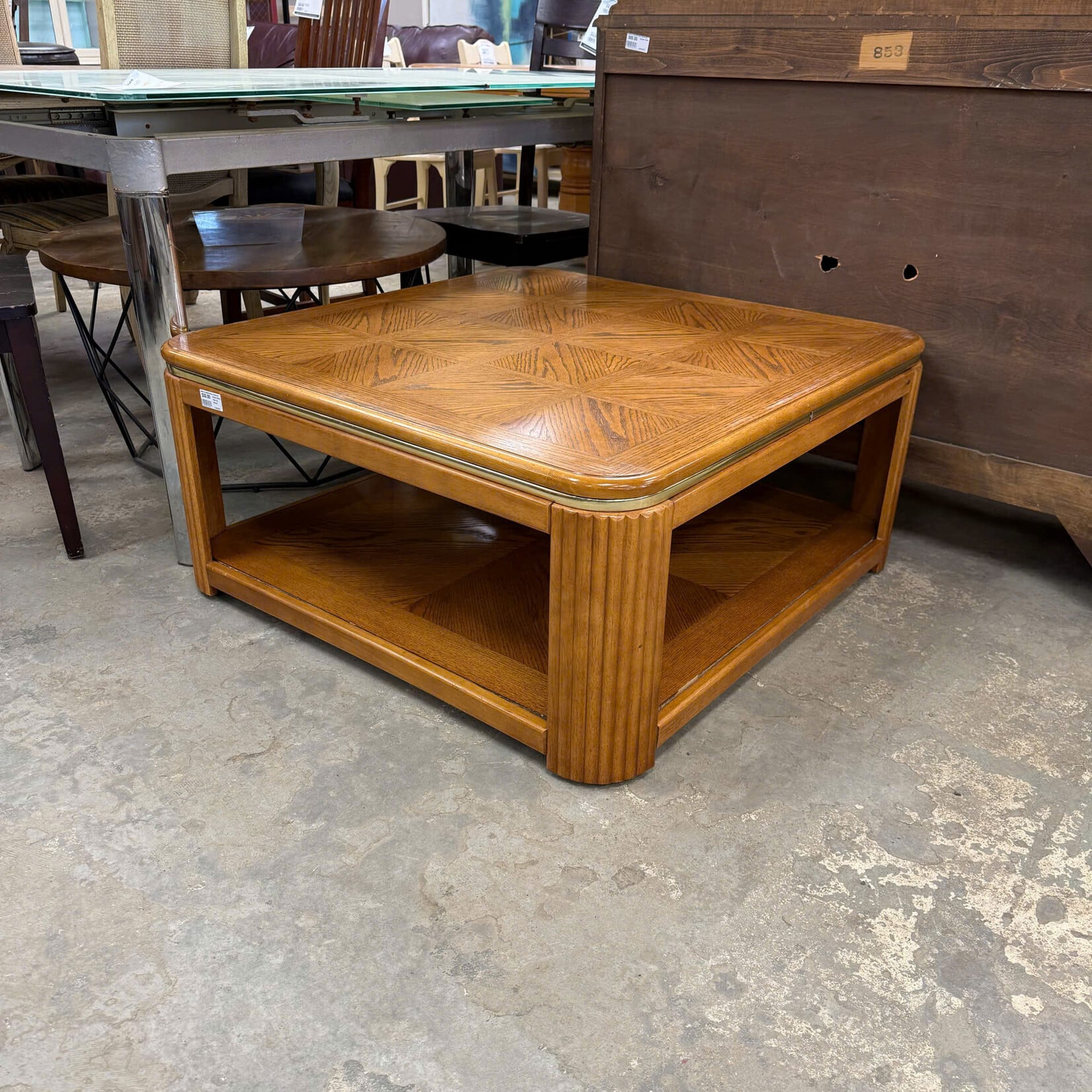 Square Coffee Table On Wheels