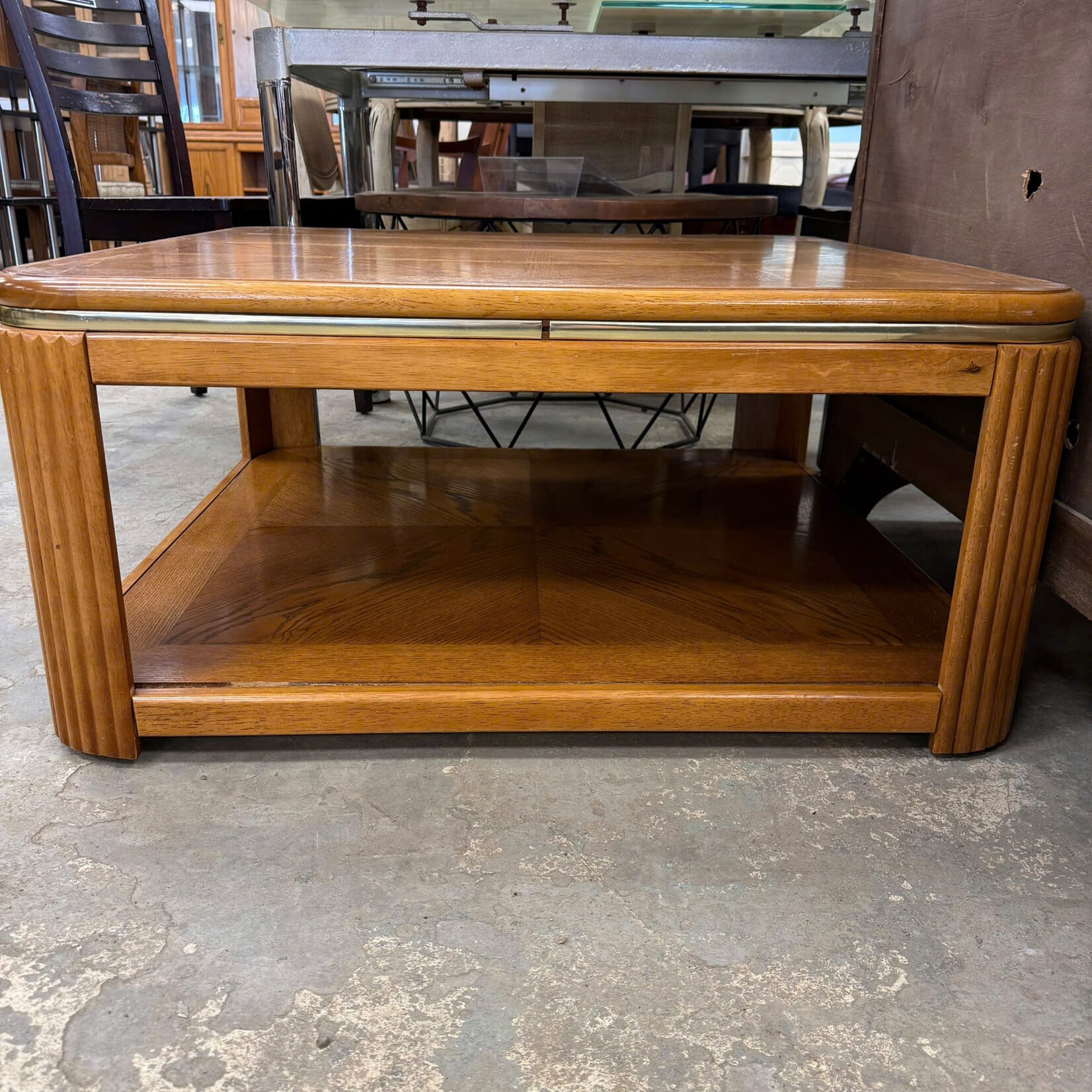 Square Coffee Table On Wheels