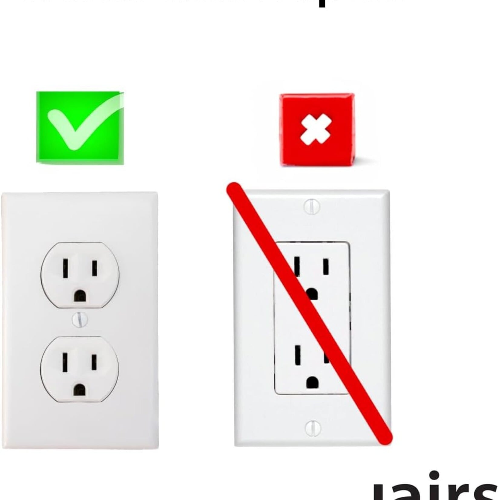 Jairs Duplex Outlet Shelf