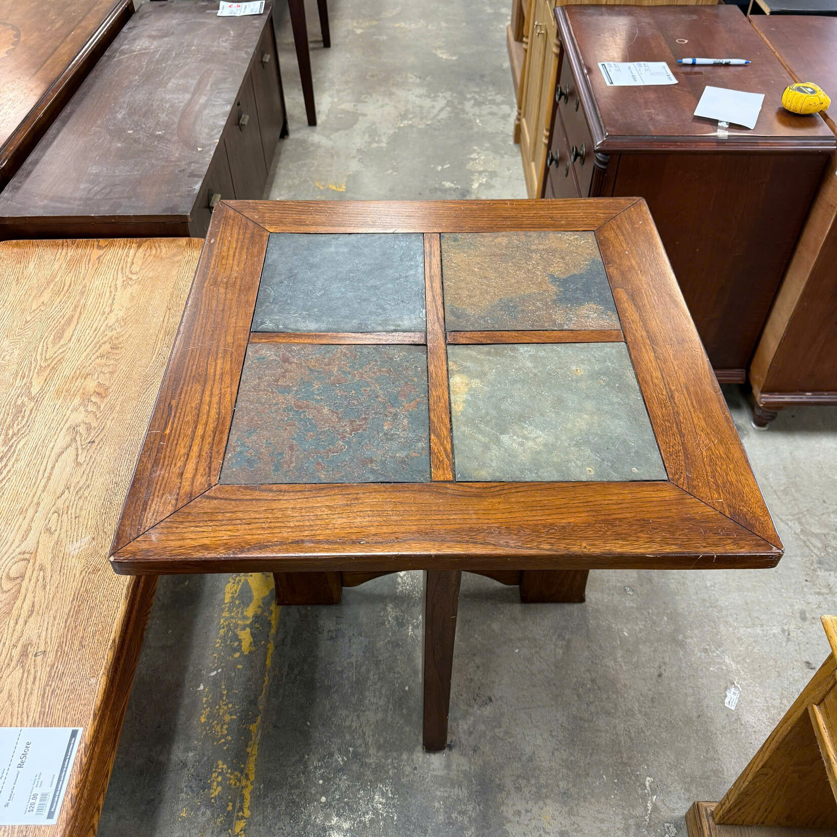 Table with Tiles on Top