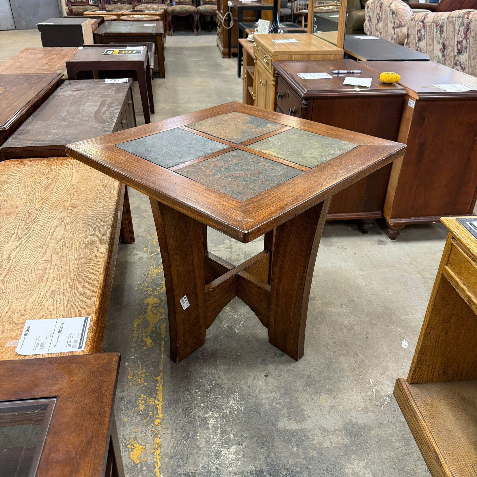 Table with Tiles on Top