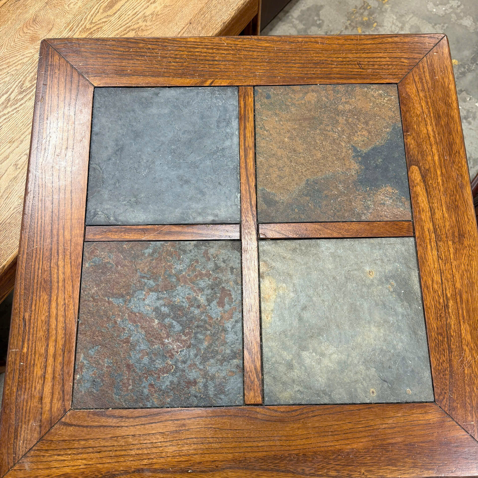 Table with Tiles on Top