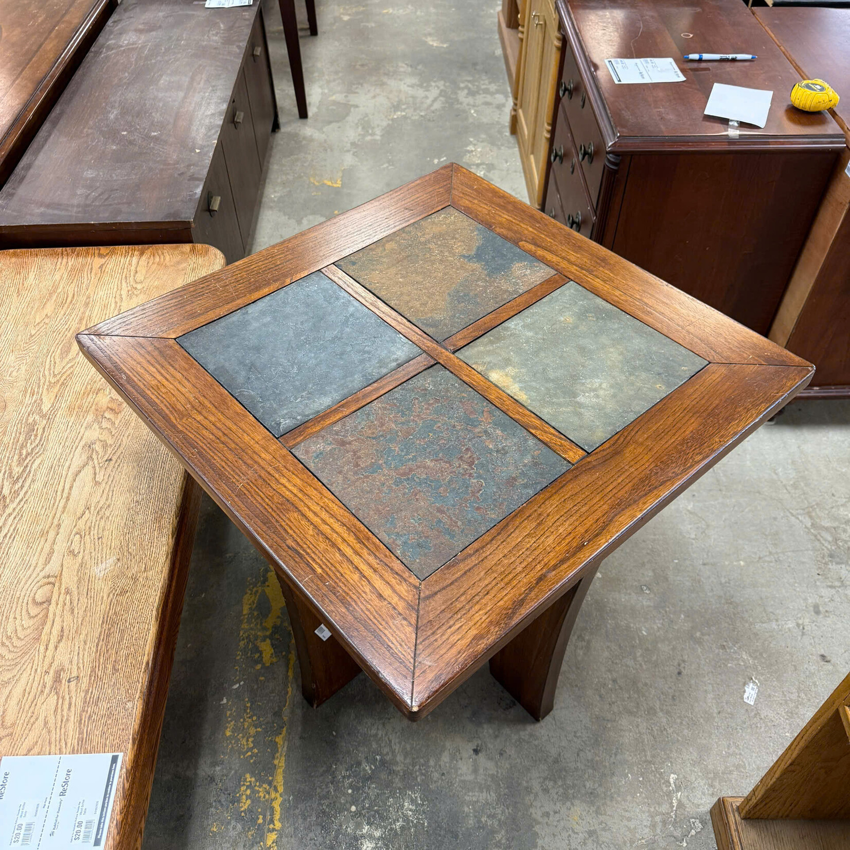 Table with Tiles on Top