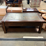 Wood And Stone Coffee Table