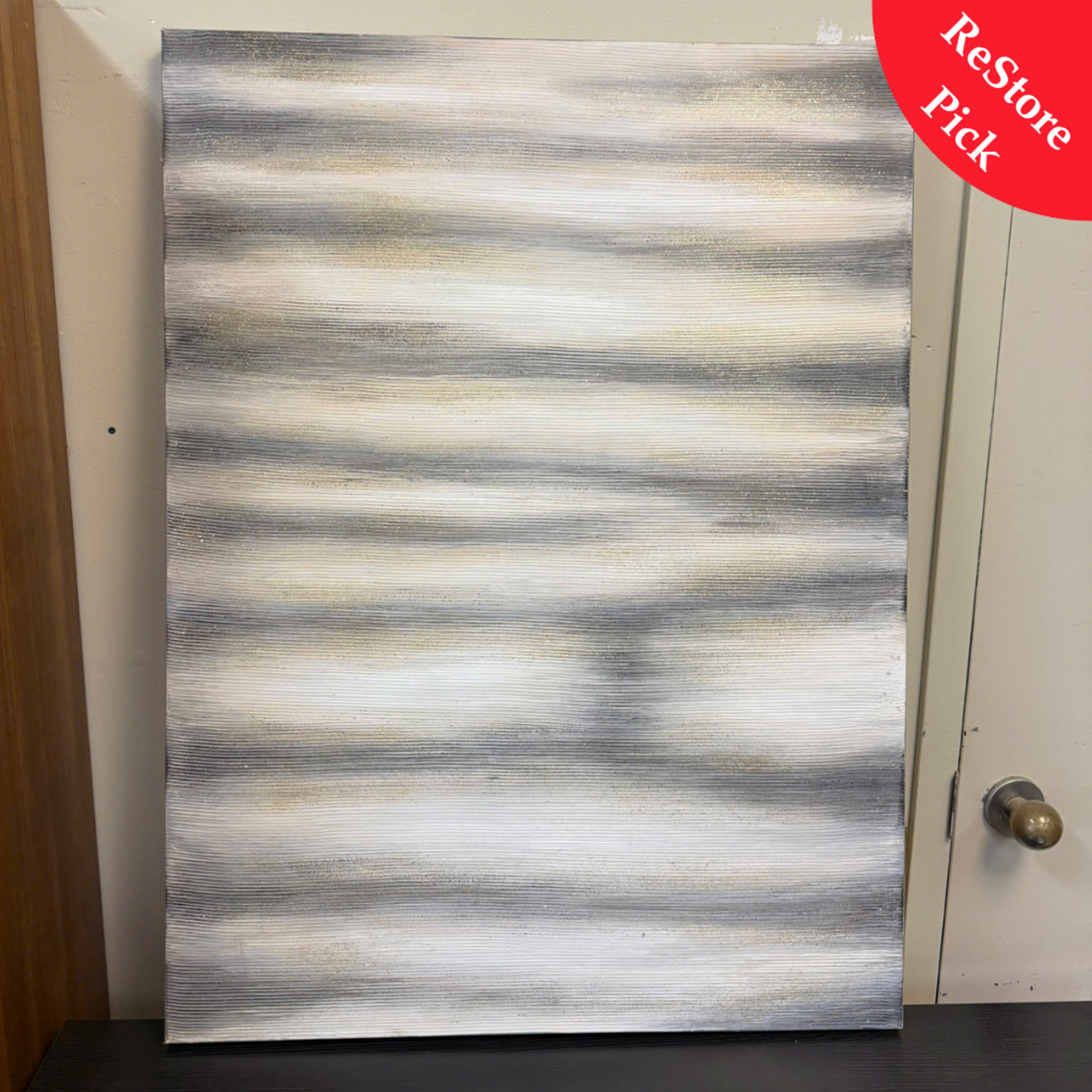 Gold Glitter Canvas Art