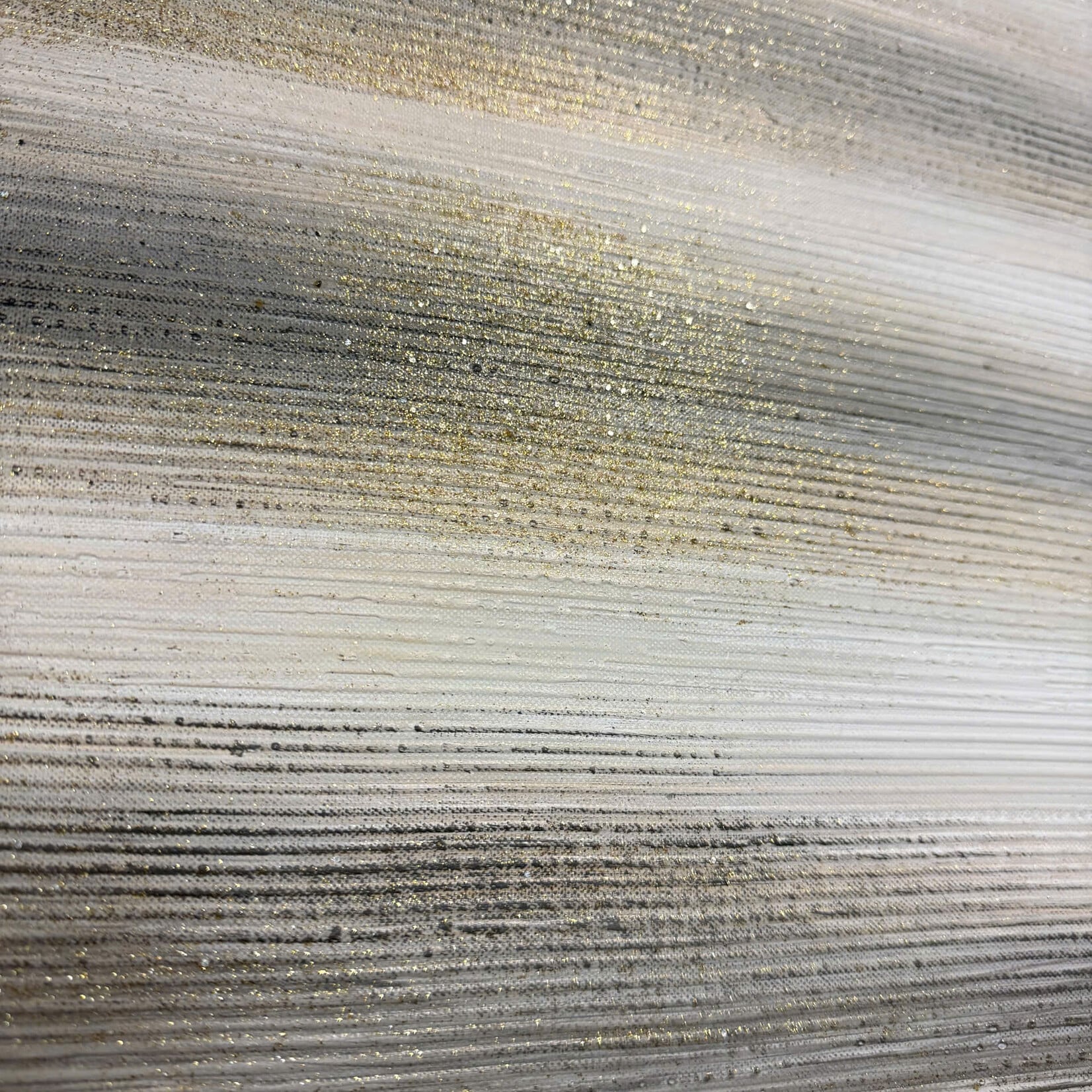 Gold Glitter Canvas Art