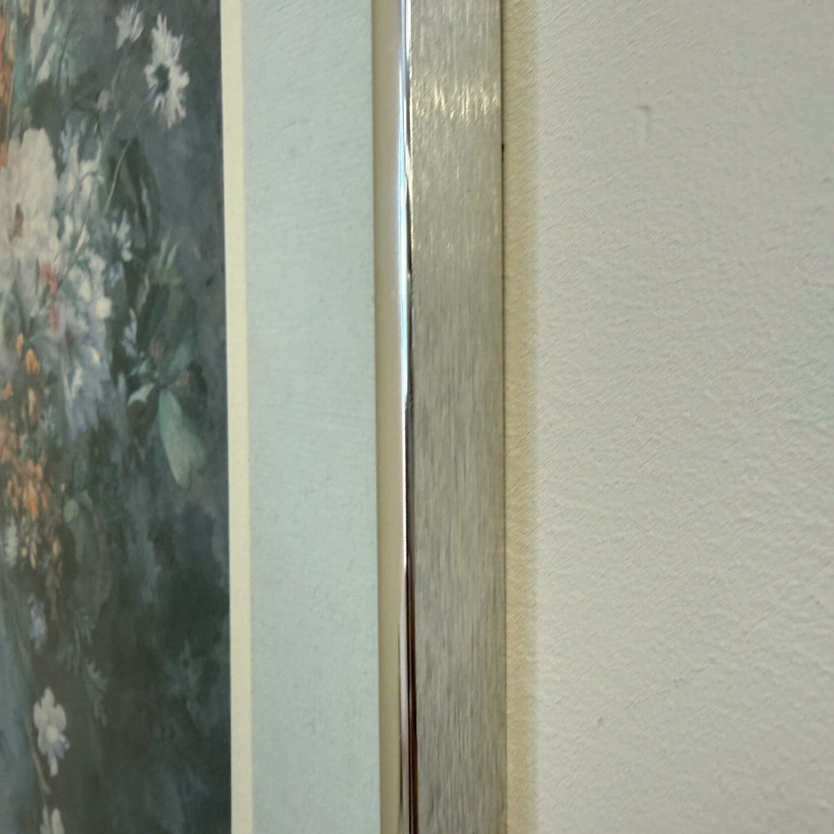 Glass Frame Vase of Flowers Picture