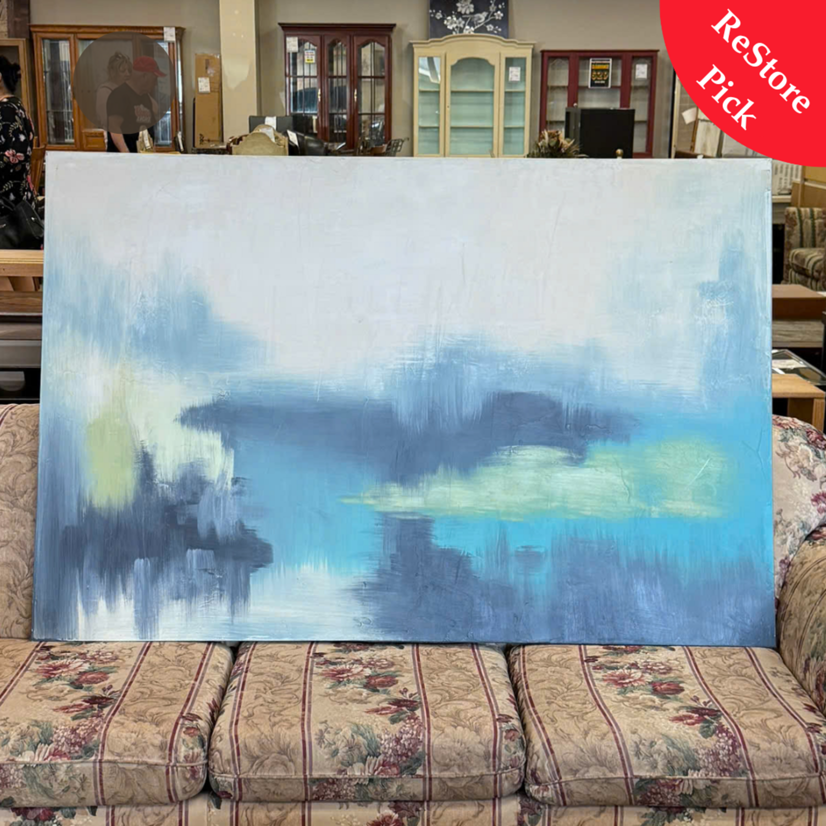 Sarah Brooks Blue&White Art Picture