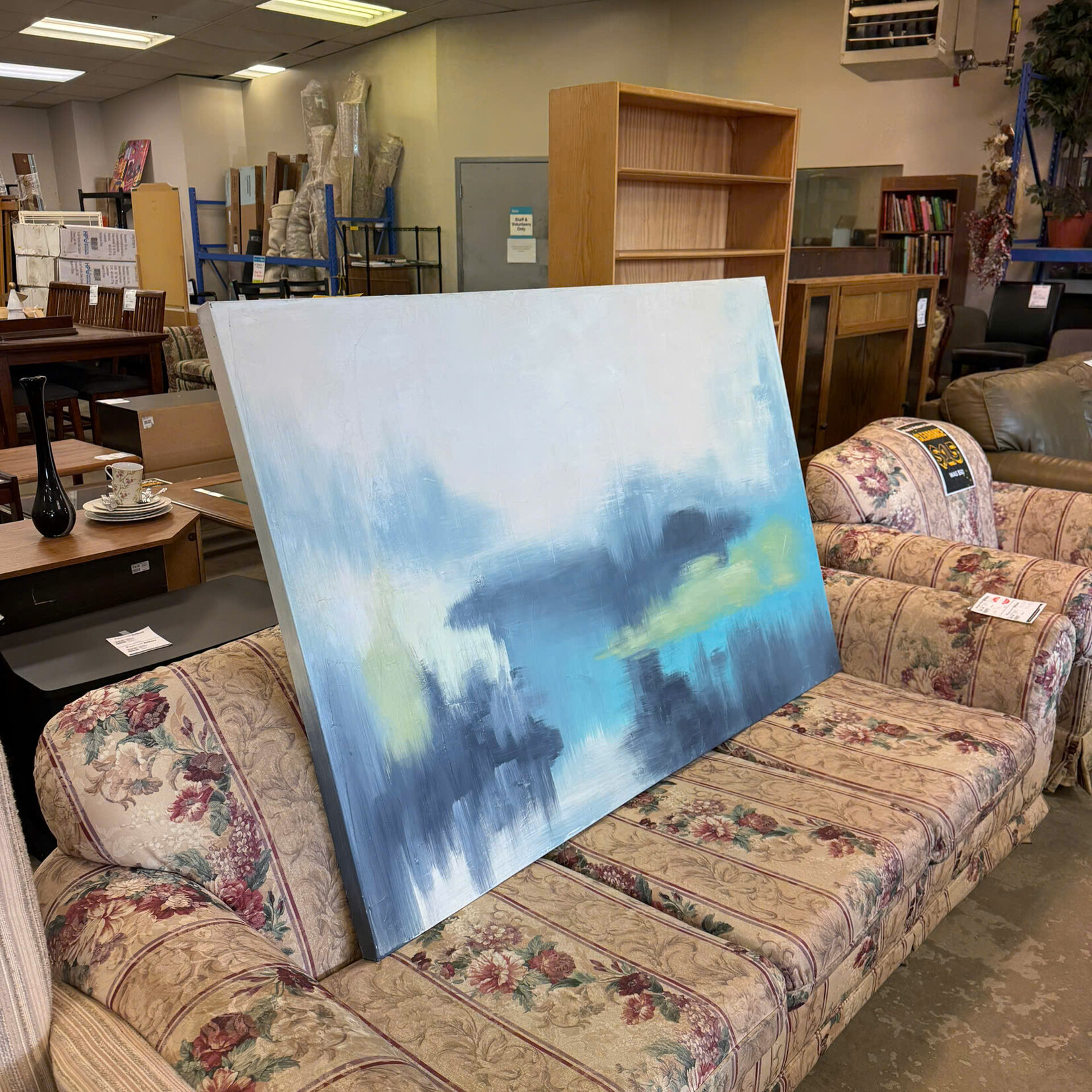 Sarah Brooks Blue&White Art Picture