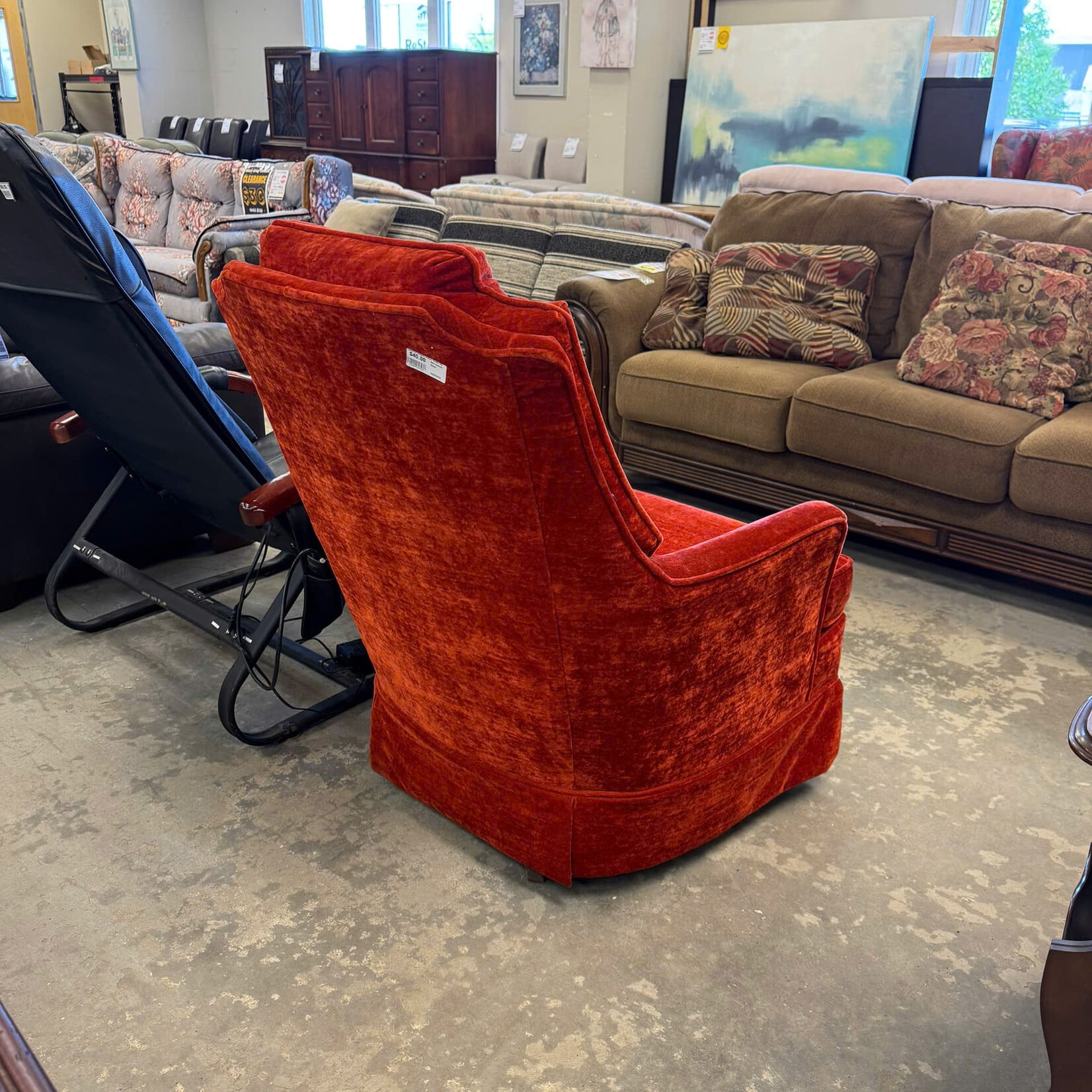 Red Swivel Chair