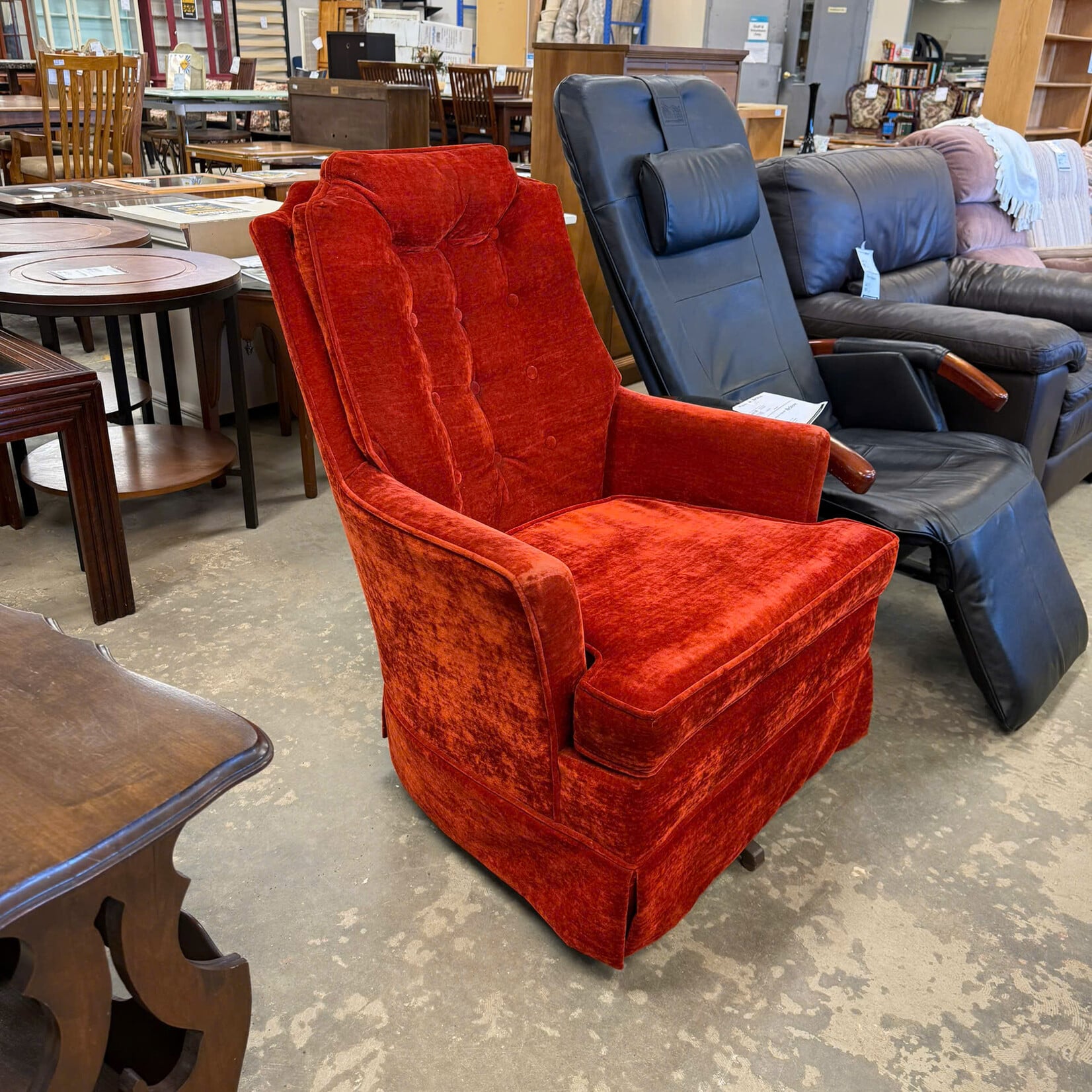 Red Swivel Chair