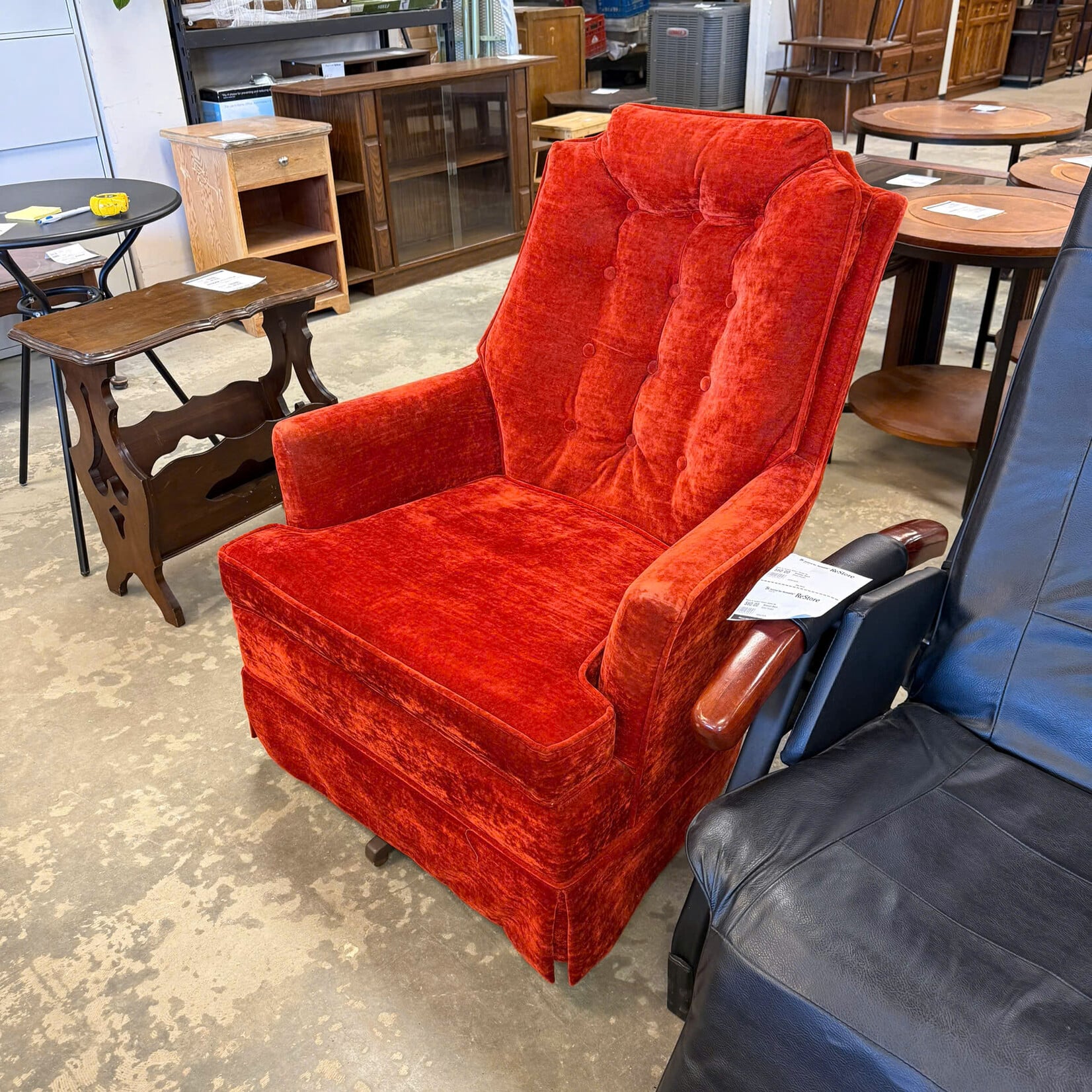 Red Swivel Chair