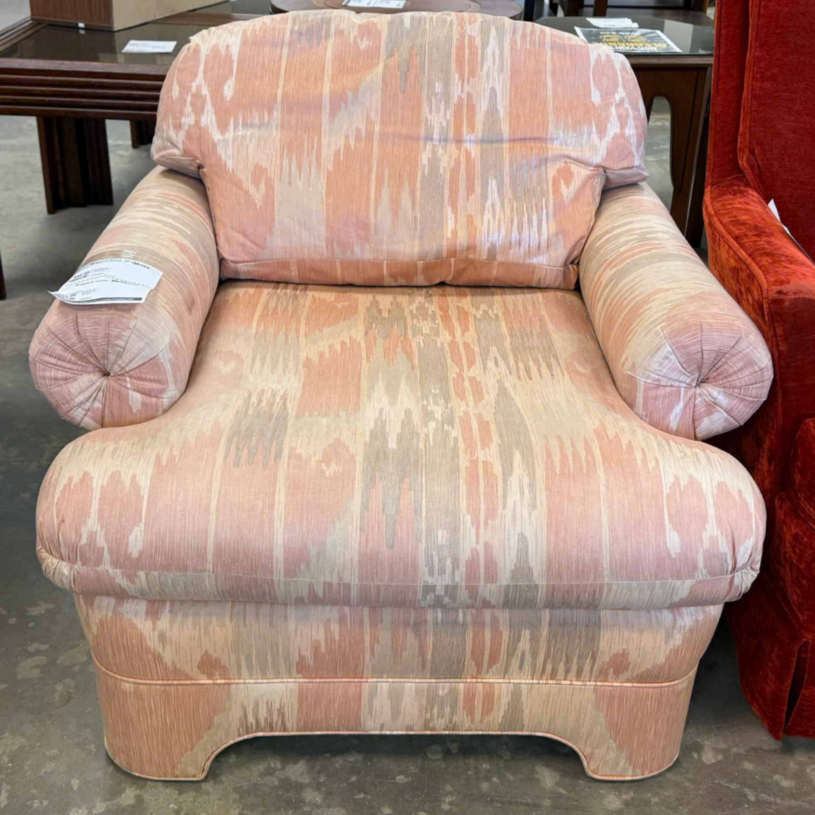 Pink/Cream ArmChair