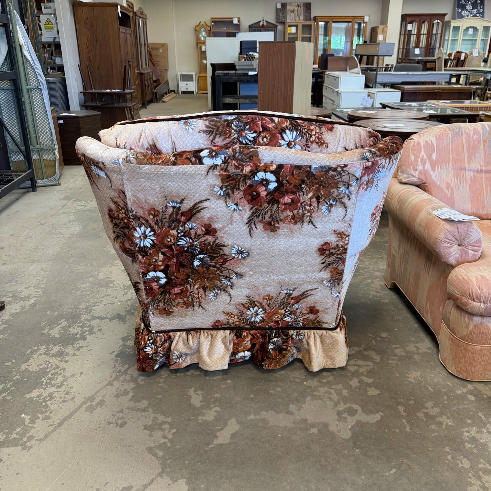 Retro Floral Pattern Chair