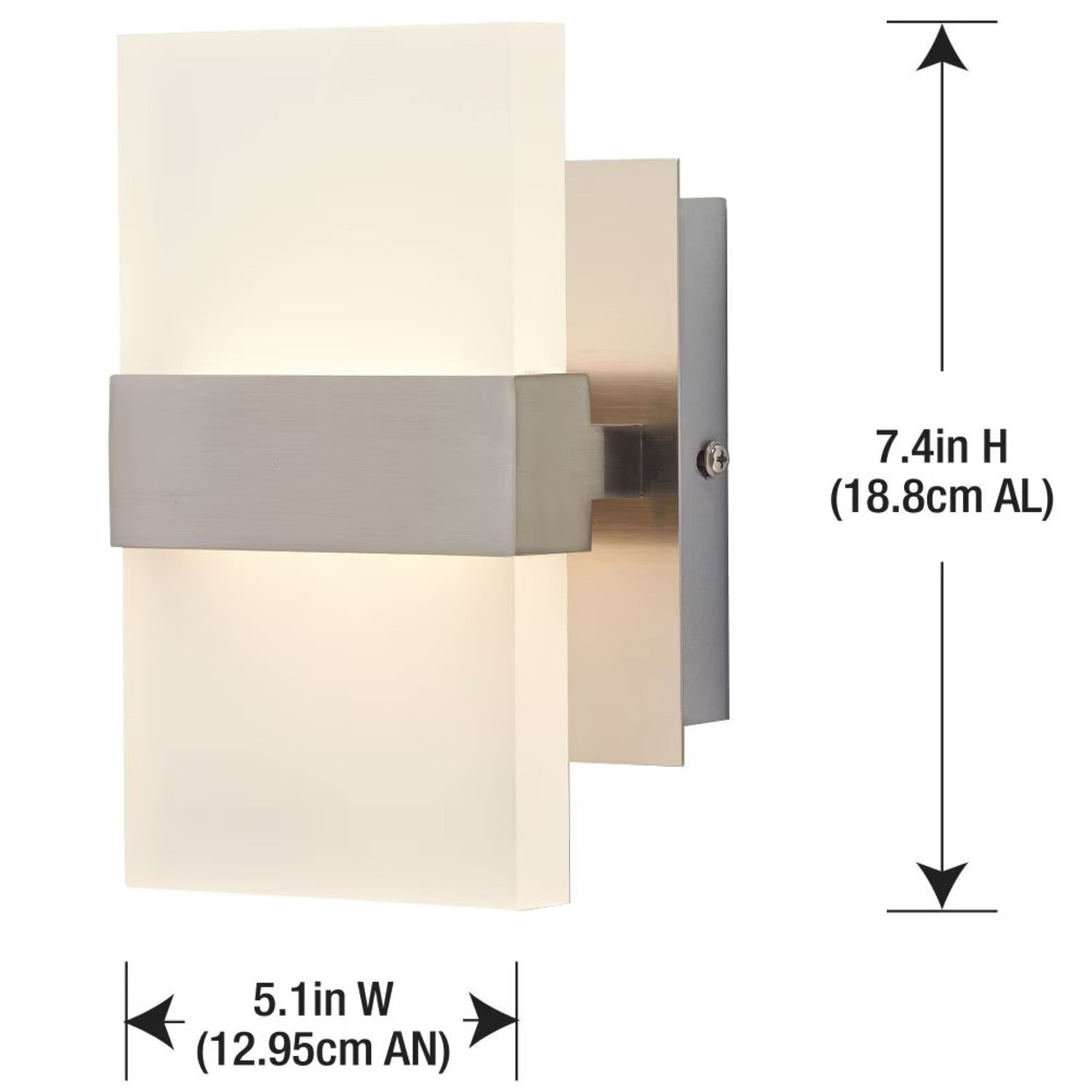 2 Light LED Light Sconce