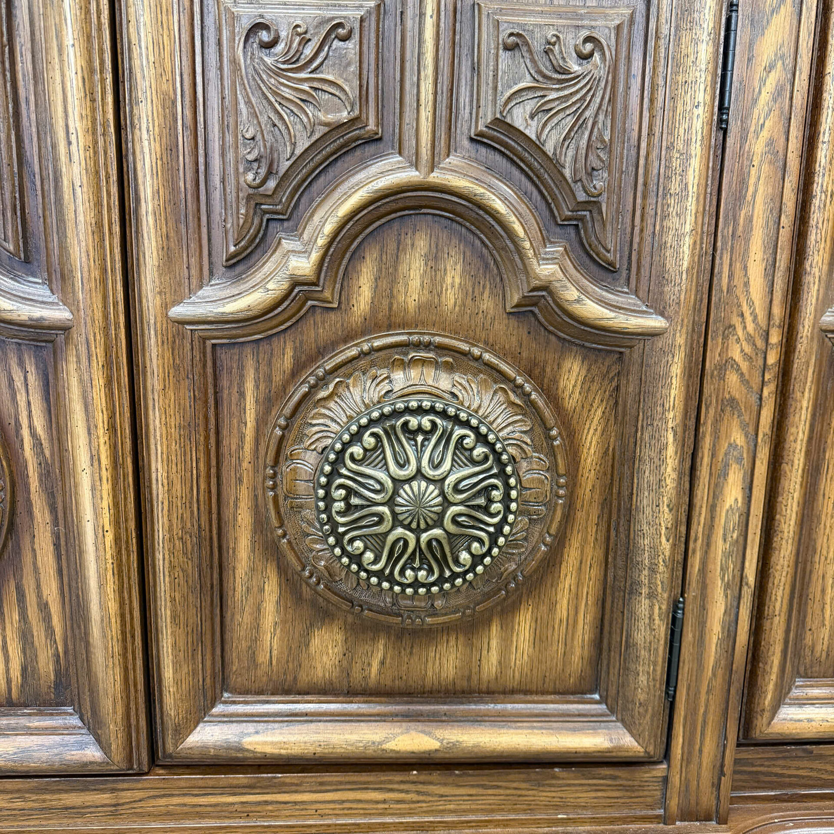 Vintage Wooden China Cabinet