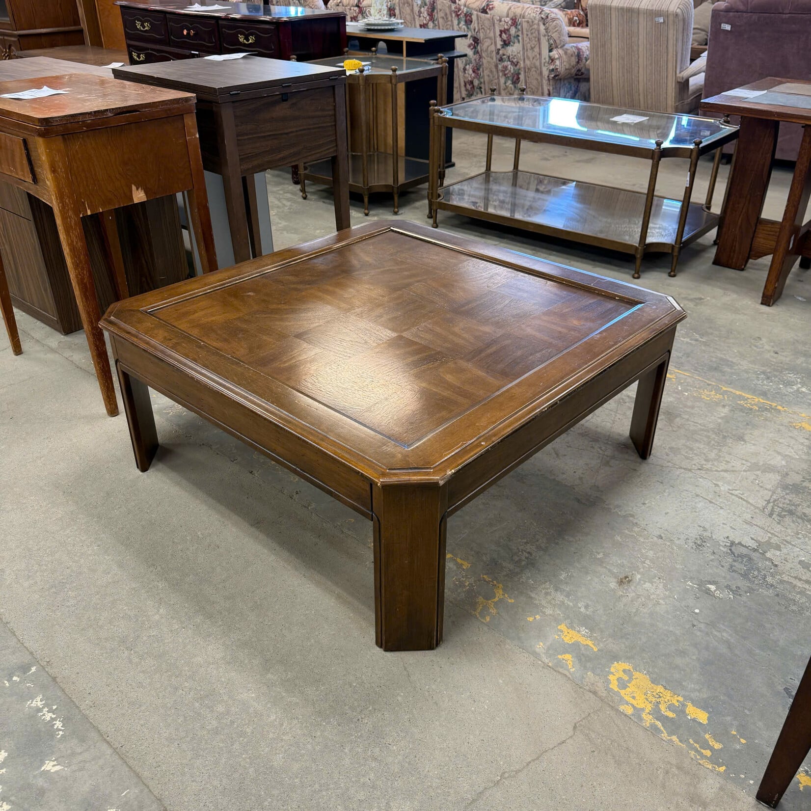 Wooden Square Coffee Table