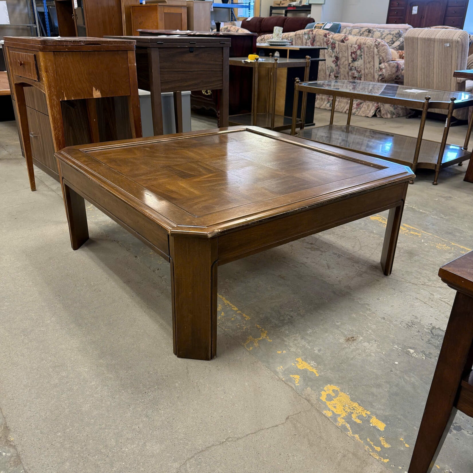 Wooden Square Coffee Table