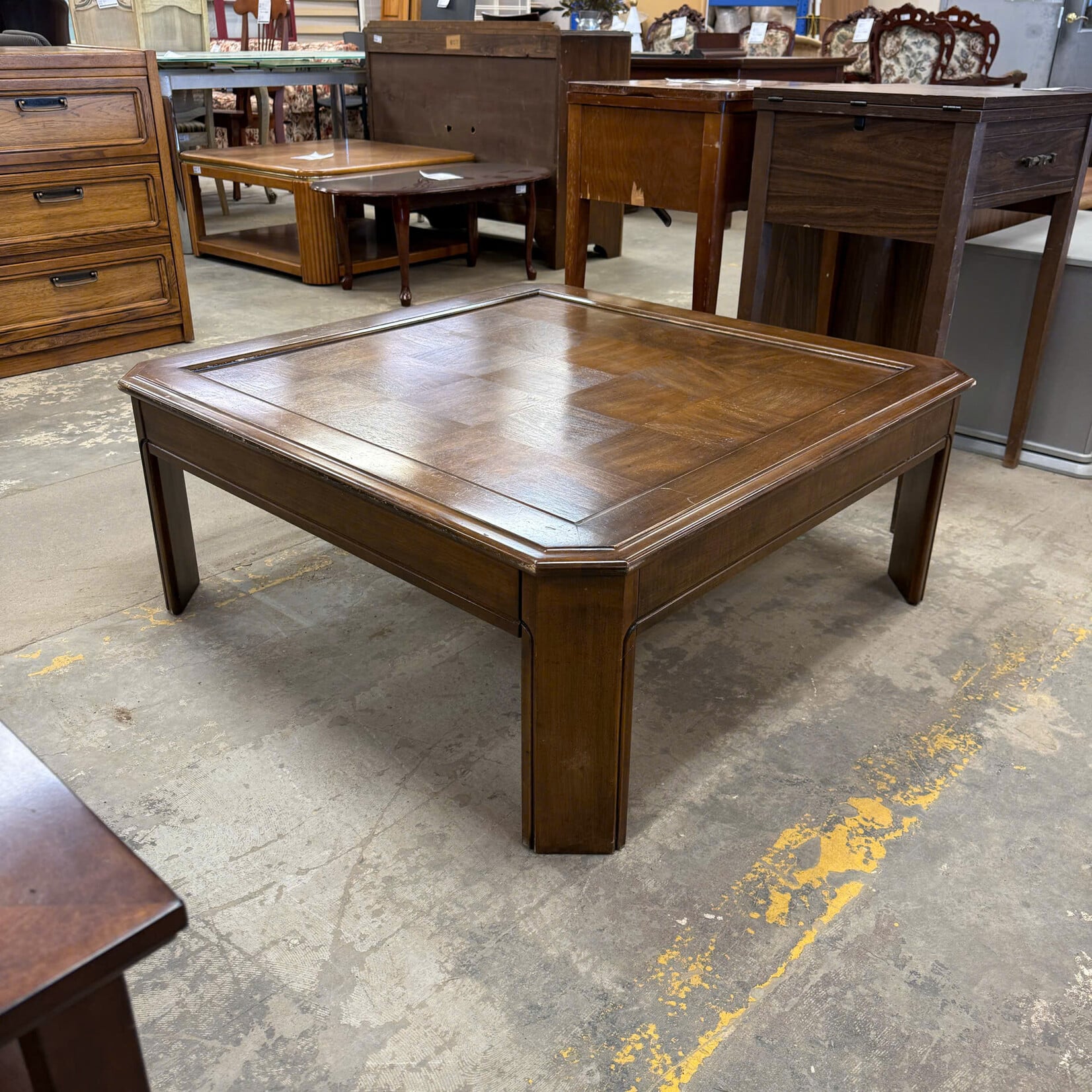 Wooden Square Coffee Table