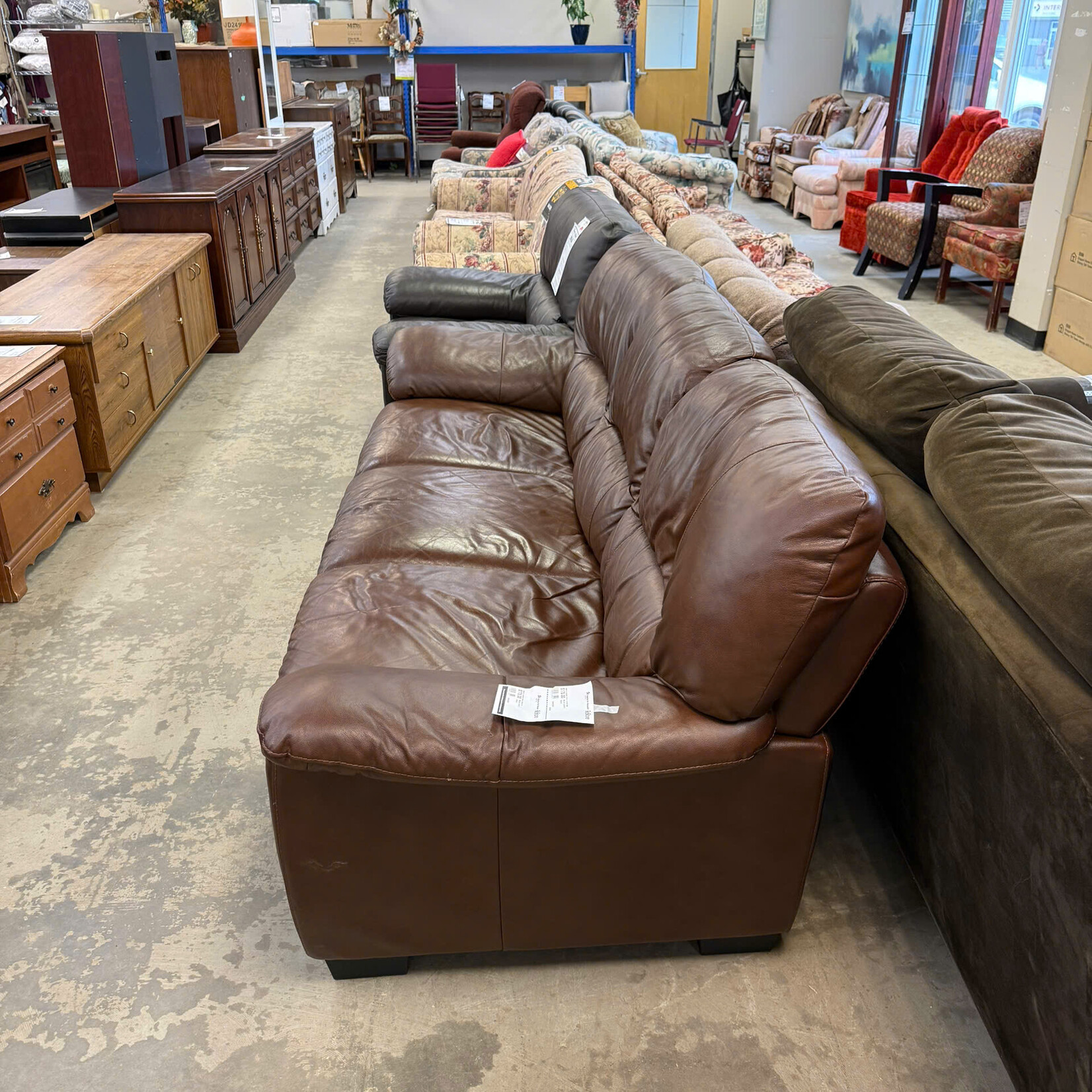 Brown Leather Couch