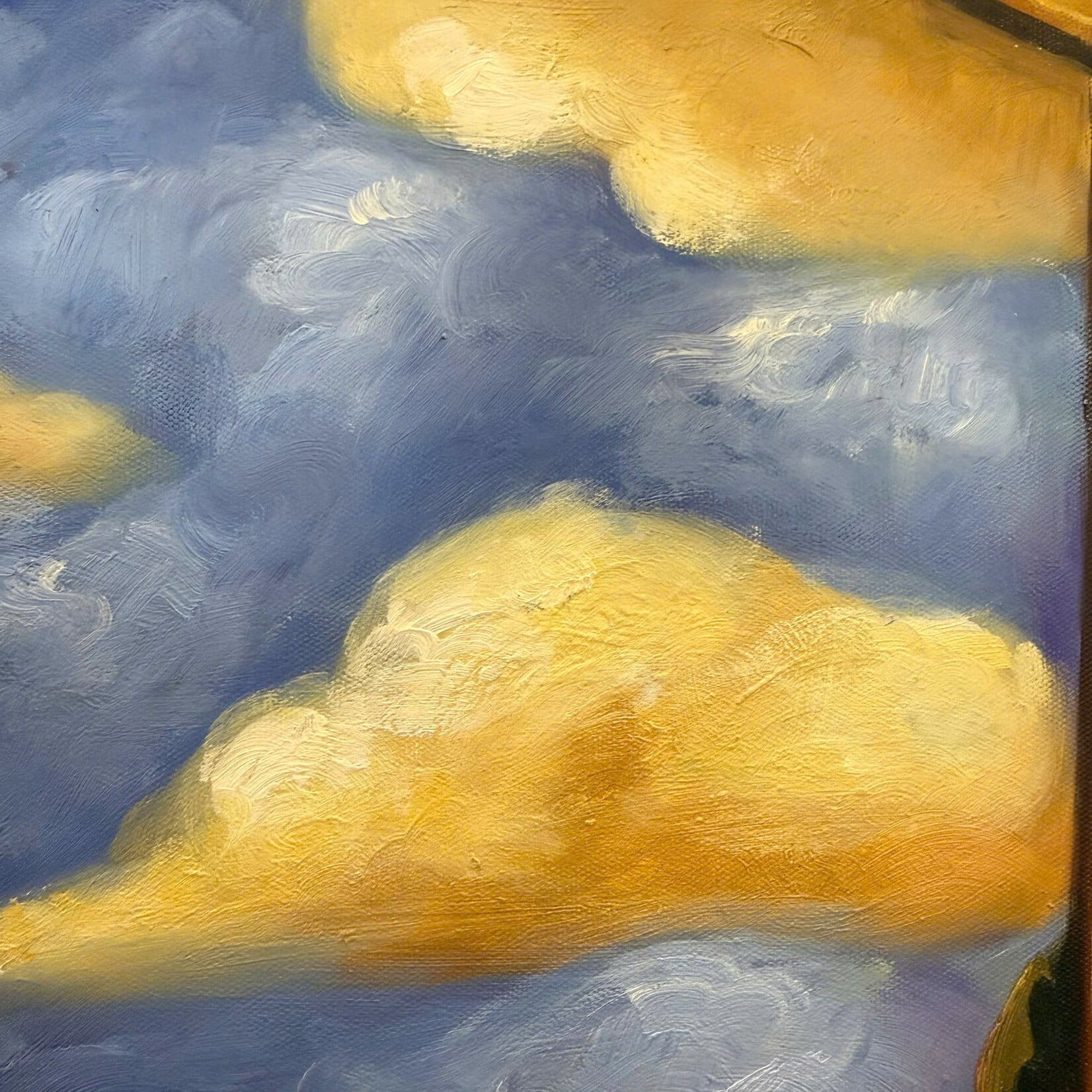 Guitar On Balcony Painting