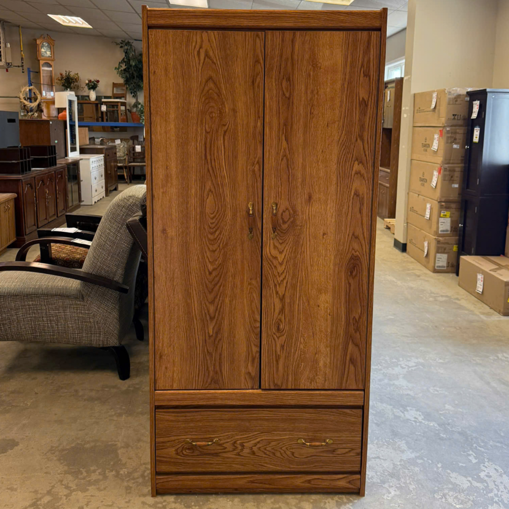 Light Brown Wardrobe